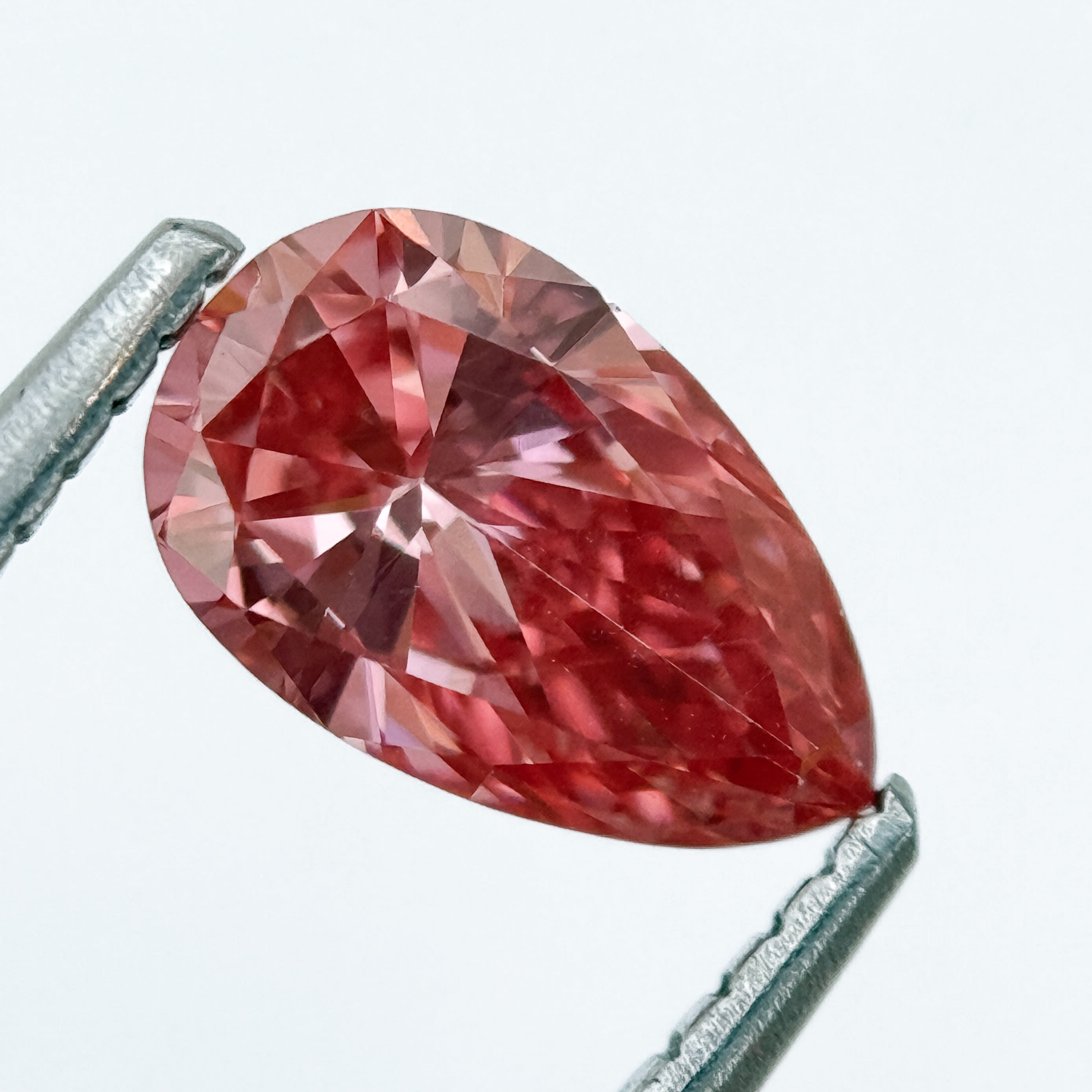 2.0 Ct Pear Brilliant Cut Pink Lab Grown Diamond