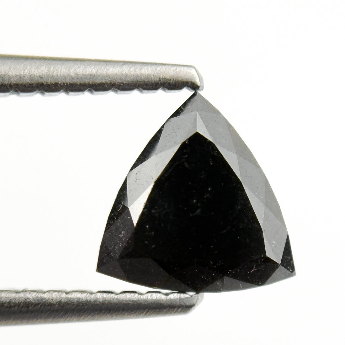 0.93 Ct trillion shape rose cut black AAA diamond loose