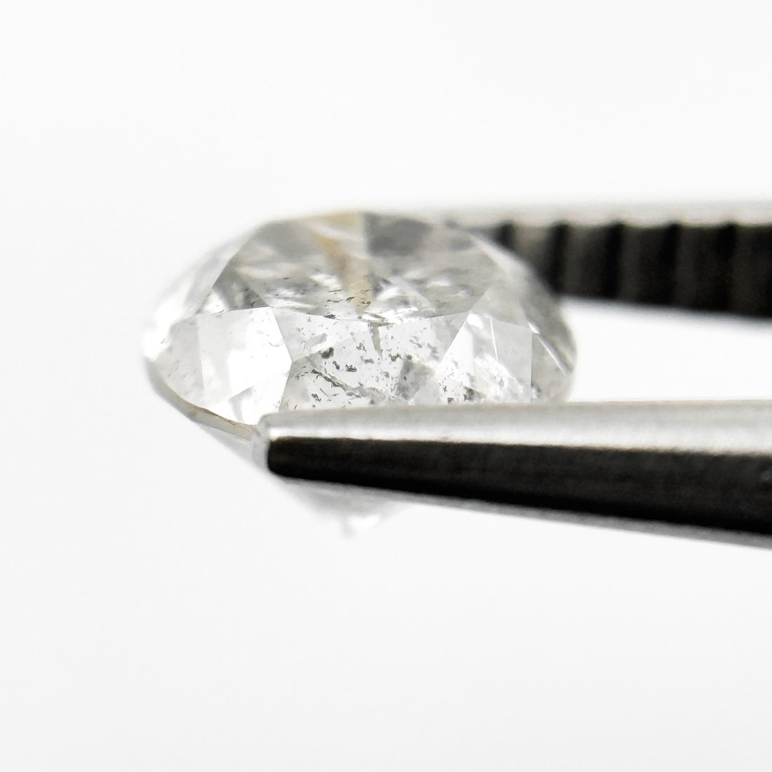 1.03 Ct Round Brilliant Cut Grey Natural Fancy Diamond