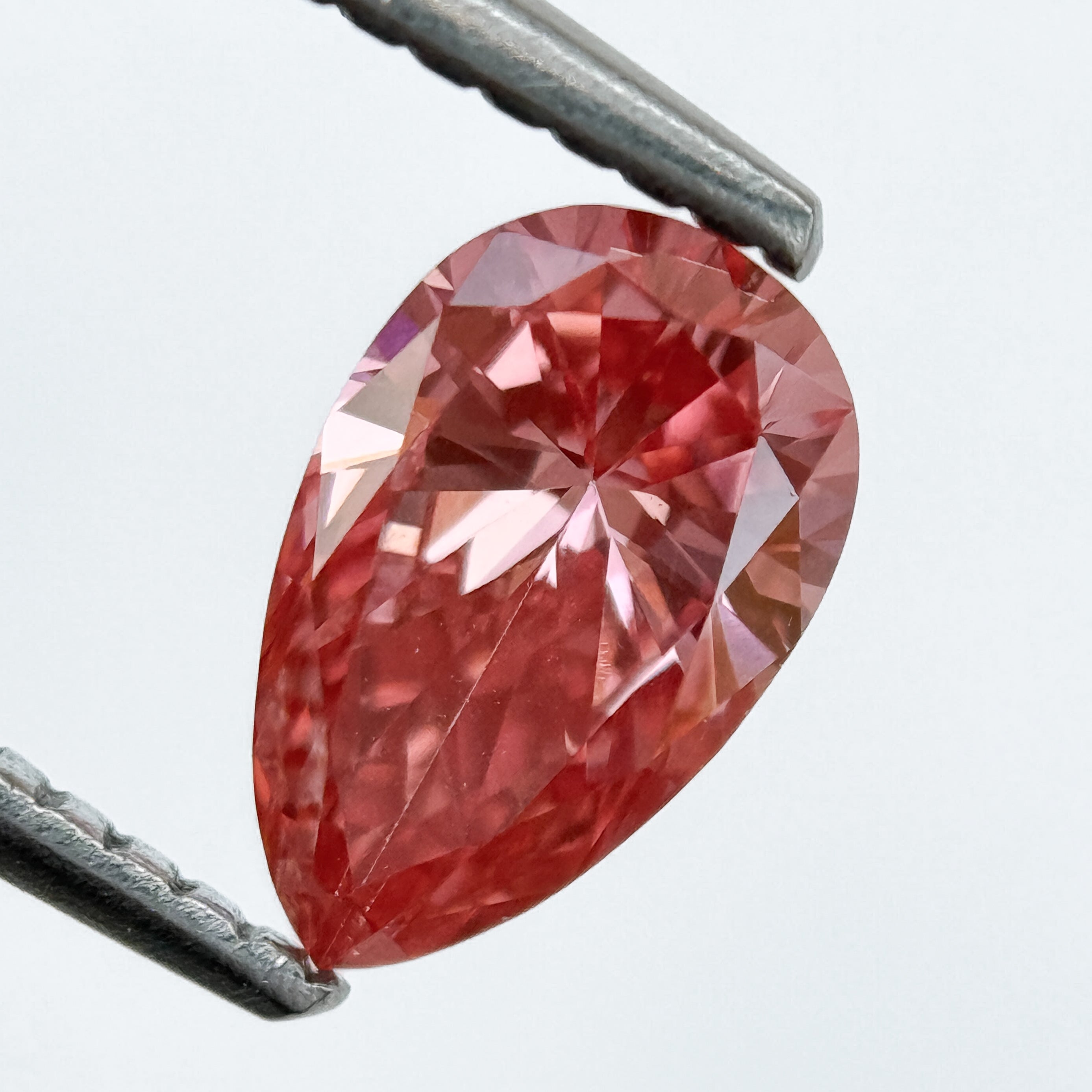 2.0 Ct Pear Brilliant Cut Pink Lab Grown Diamond