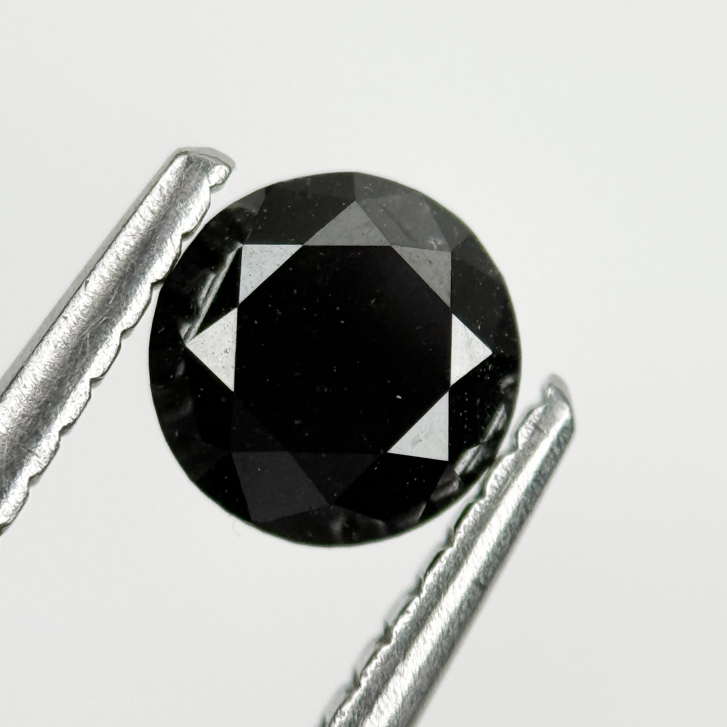 5 MM Round Brilliant Cut Black Natural Loose Diamond