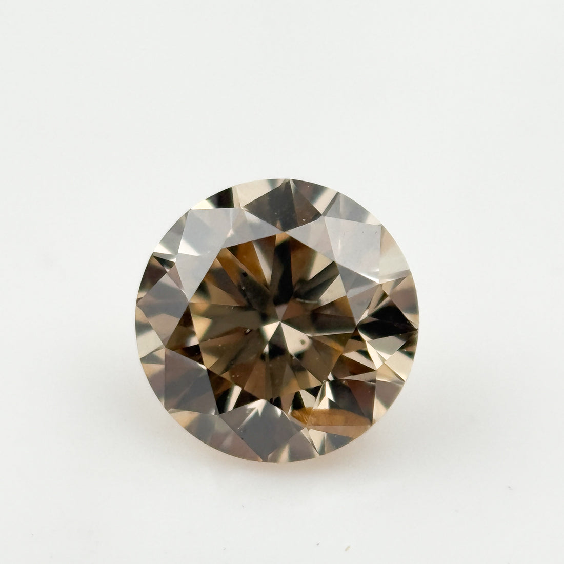 1.00 Ct Round Brilliant Cut Brown Natural Fancy Diamond