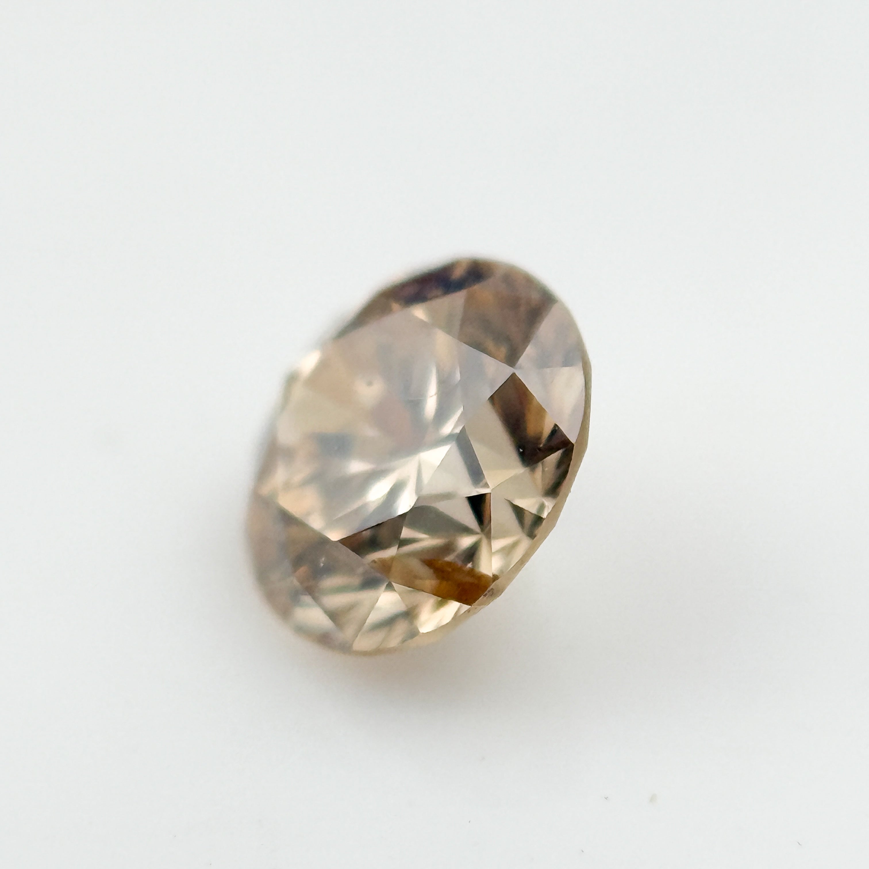 1.00 Ct Round Brilliant Cut Brown Natural Fancy Diamond