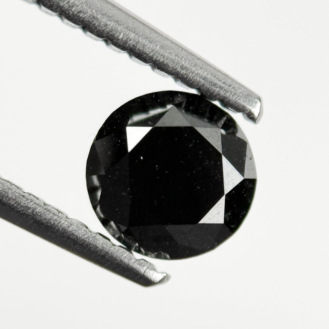 5 MM Round Brilliant Cut Black Natural Loose Diamond