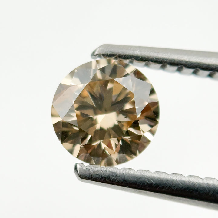 1.00 Ct Round Brilliant Cut Brown Natural Fancy Diamond