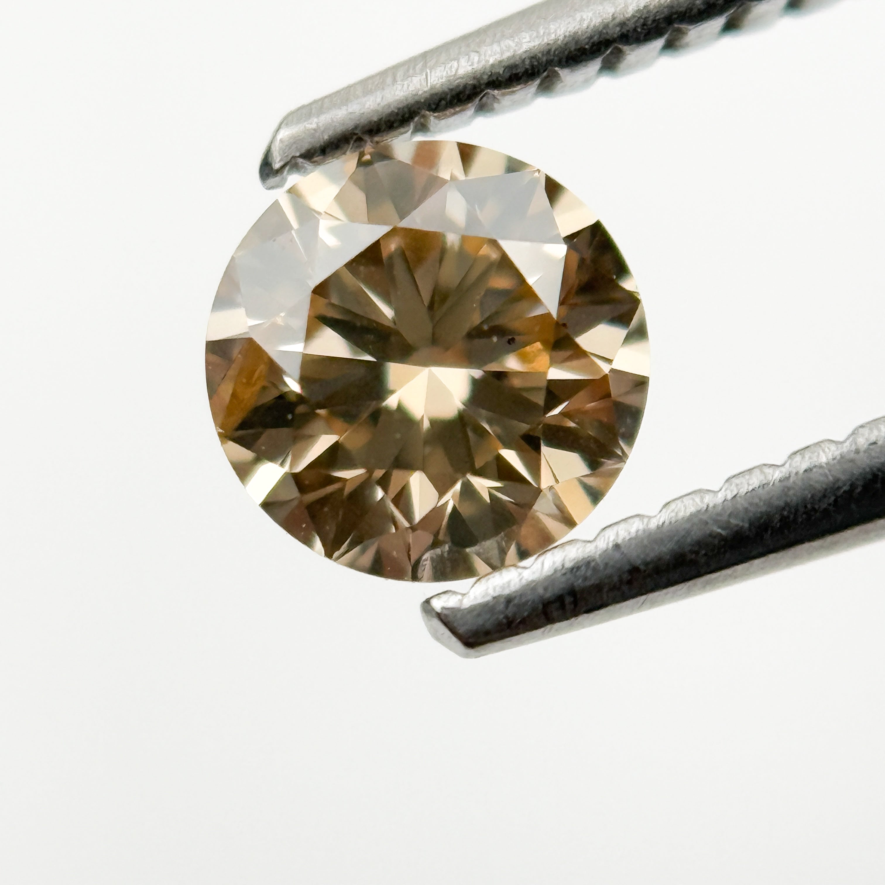 1.00 Ct Round Brilliant Cut Brown Natural Fancy Diamond