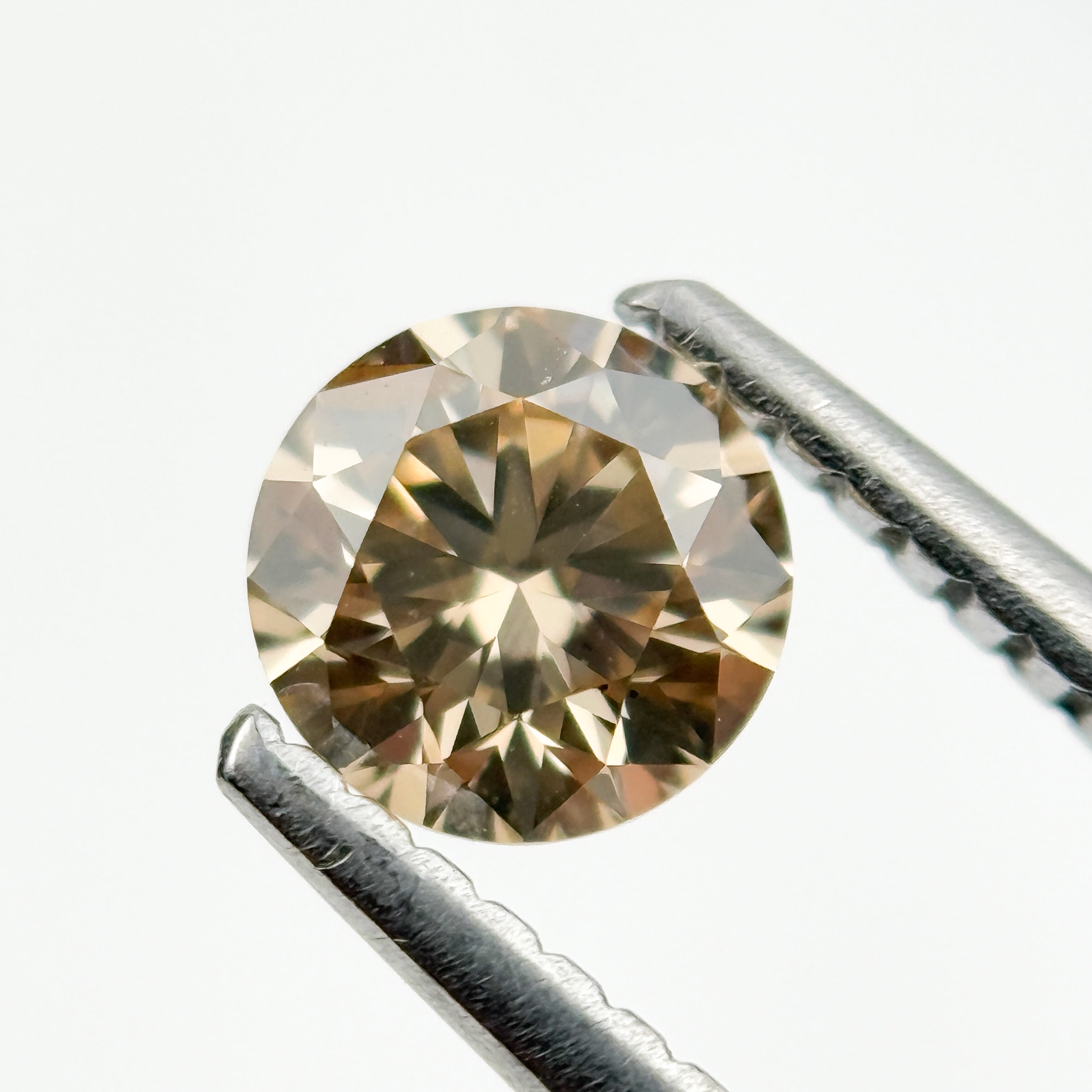 1.00 Ct Round Brilliant Cut Brown Natural Fancy Diamond