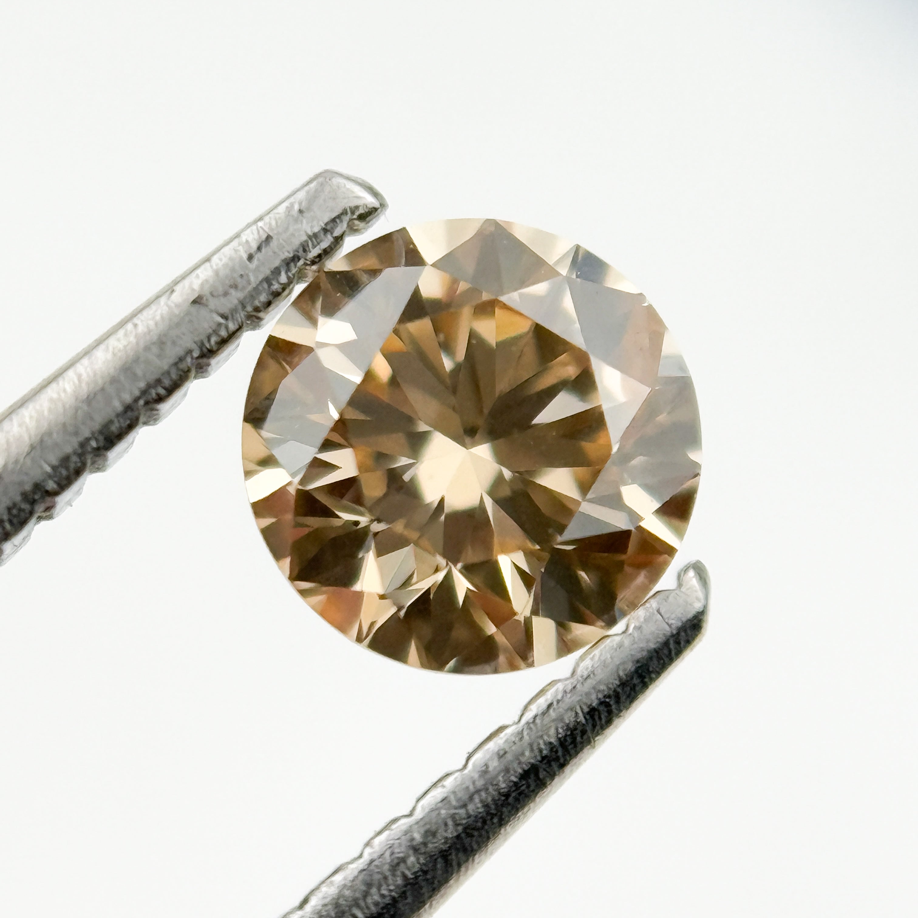 1.00 Ct Round Brilliant Cut Brown Natural Fancy Diamond