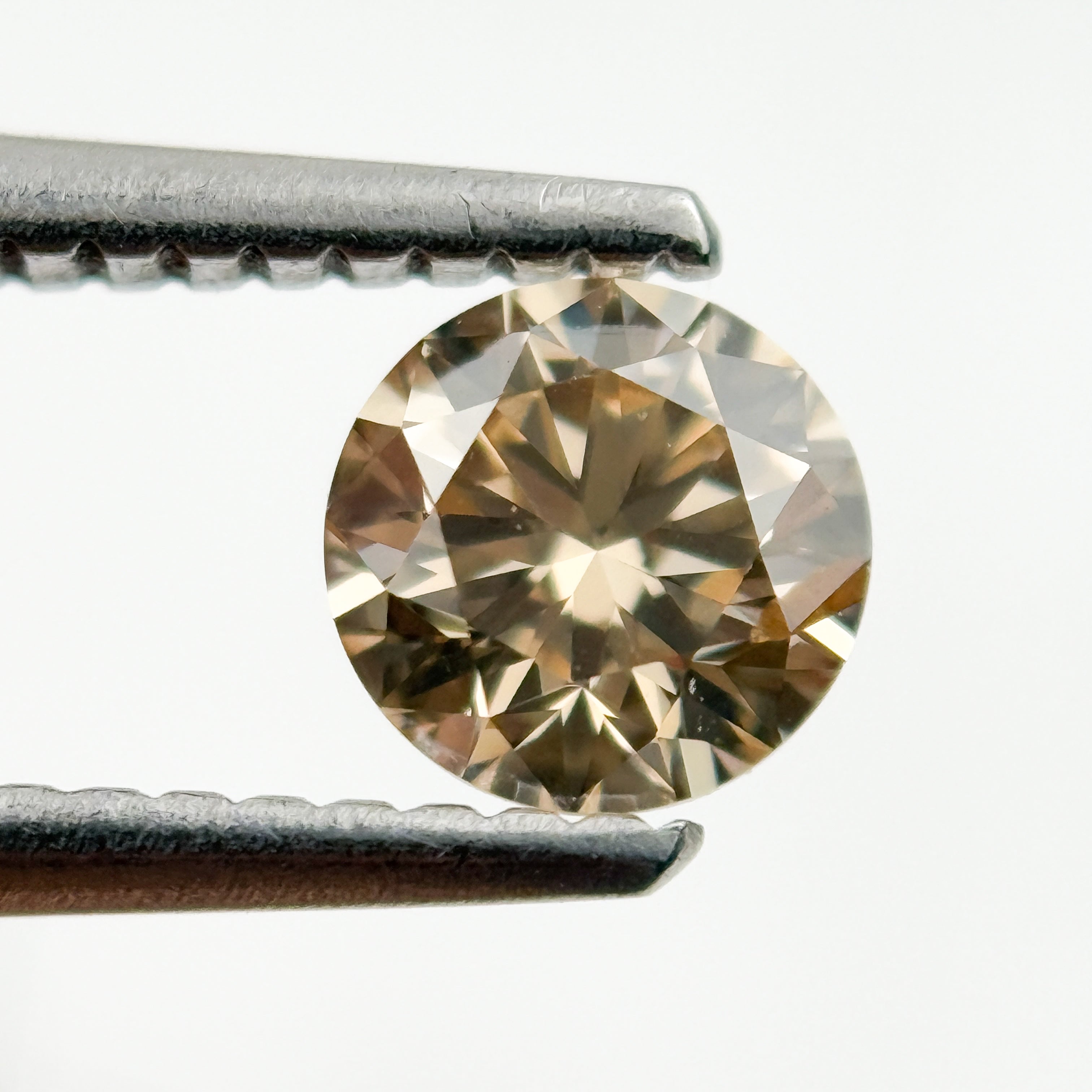 1.00 Ct Round Brilliant Cut Brown Natural Fancy Diamond