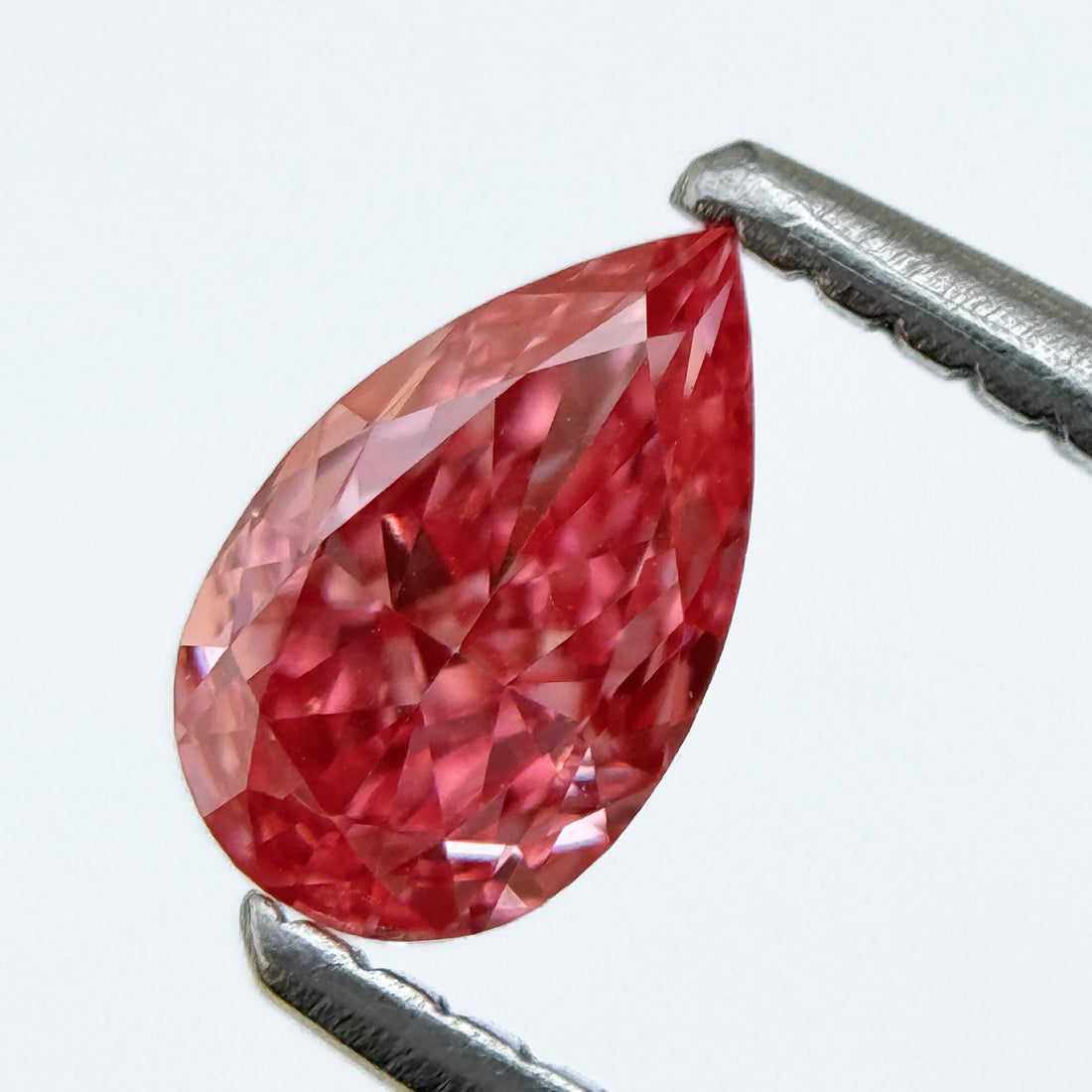 0.50 Ct Pear Brilliant Cut Pink Lab Grown Minimalist Diamond