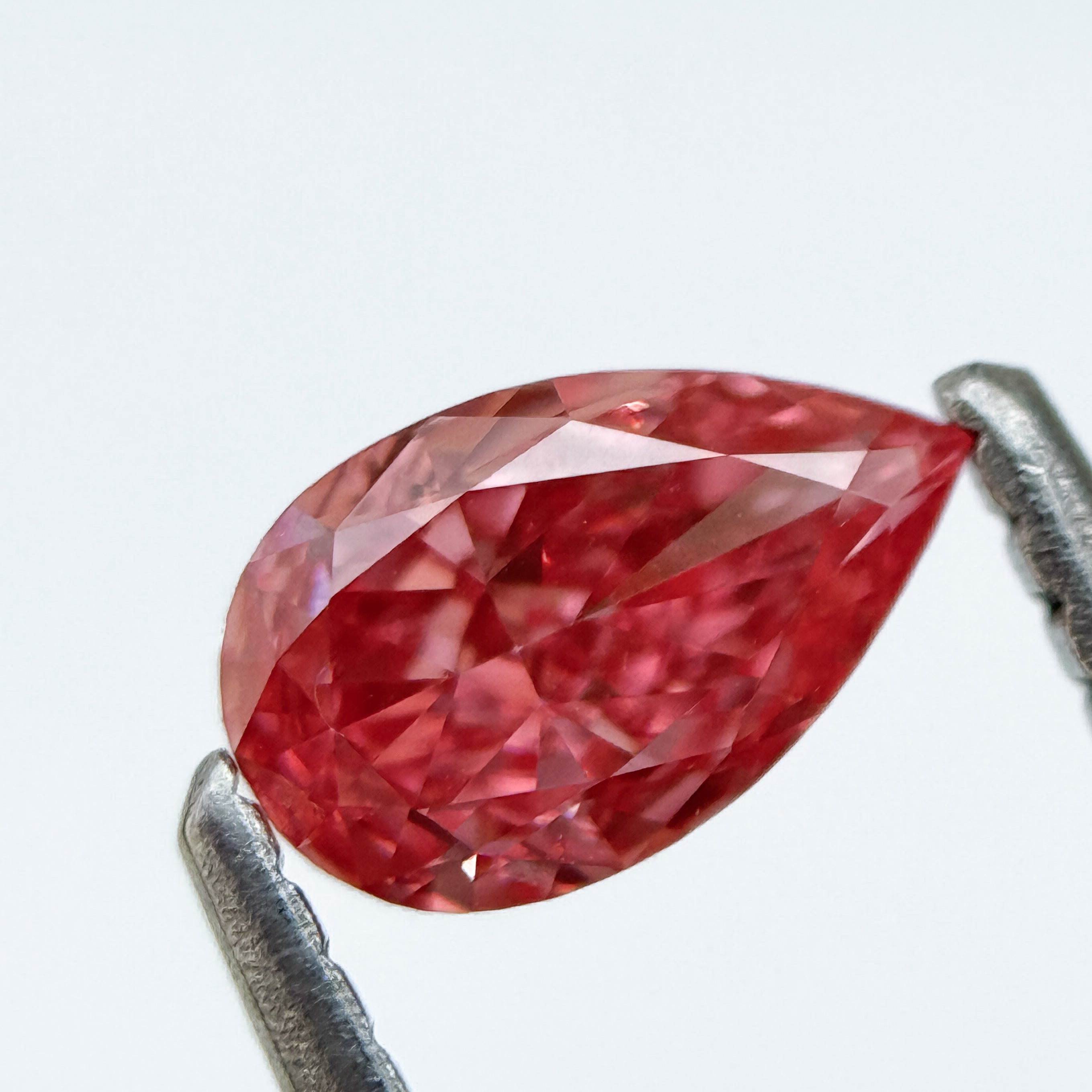 0.50 Ct Pear Brilliant Cut Pink Lab Grown Minimalist Diamond