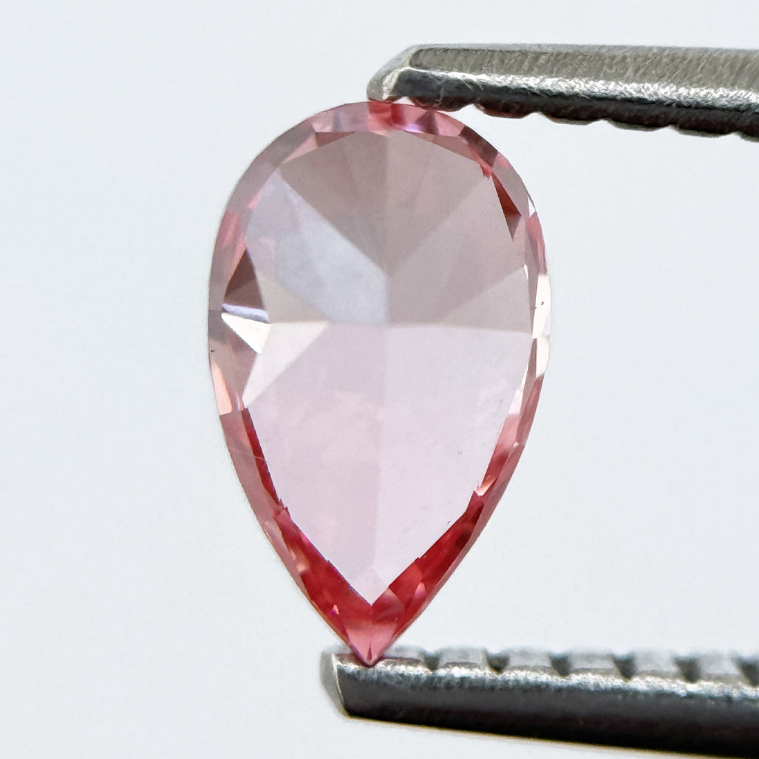 0.50 Ct Pear Brilliant Cut Pink Lab Grown Minimalist Diamond