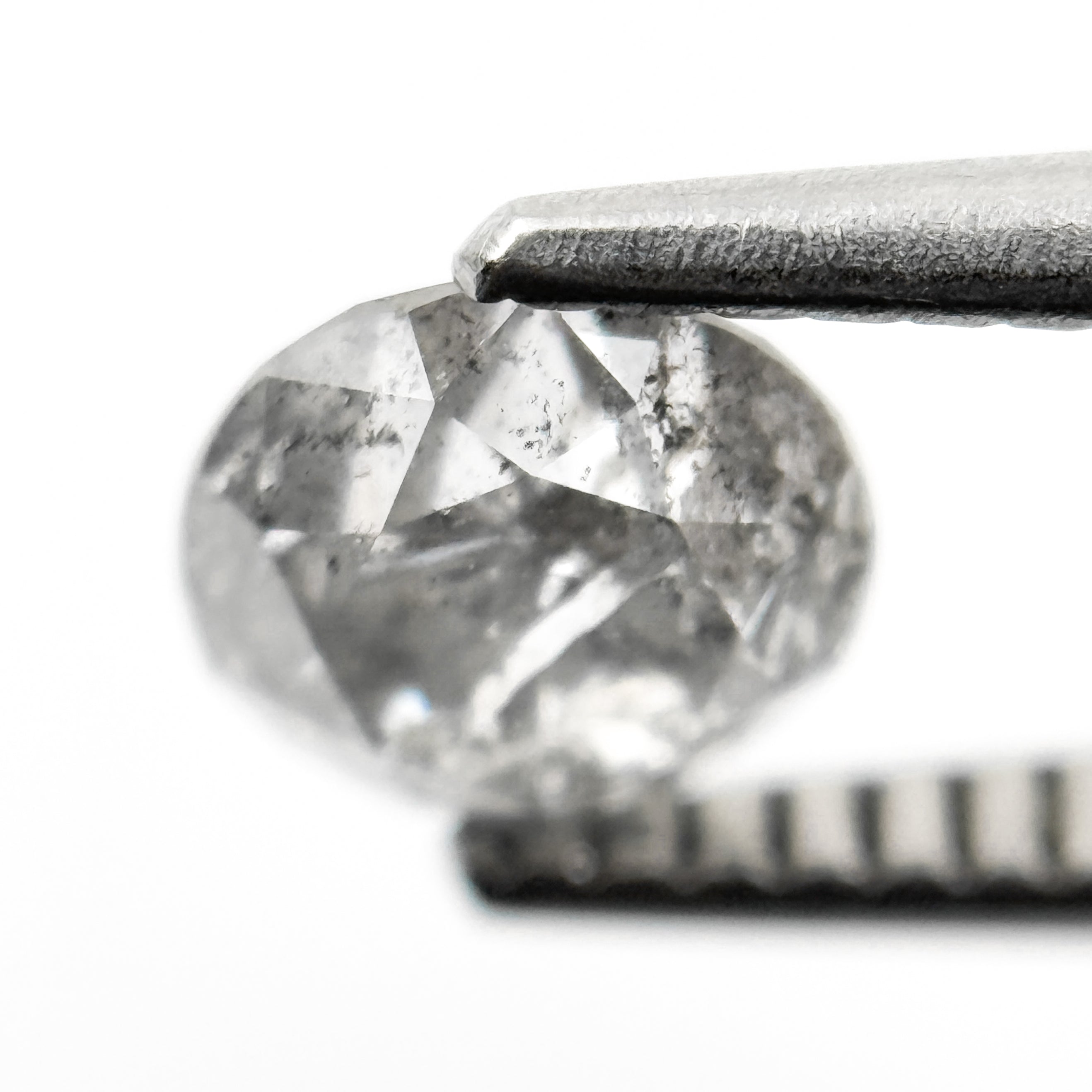 0.97 Ct Round Brilliant Cut Grey Natural Unique Diamond