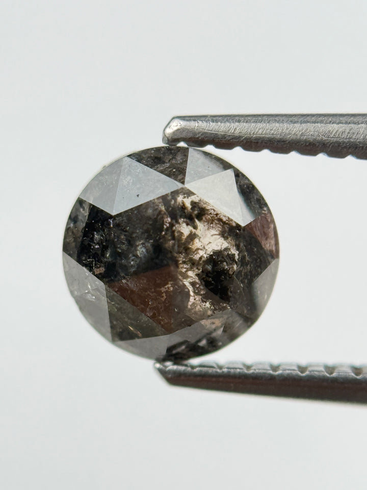 1.18 Ct Round Brilliant Cut Black Natural Diamond