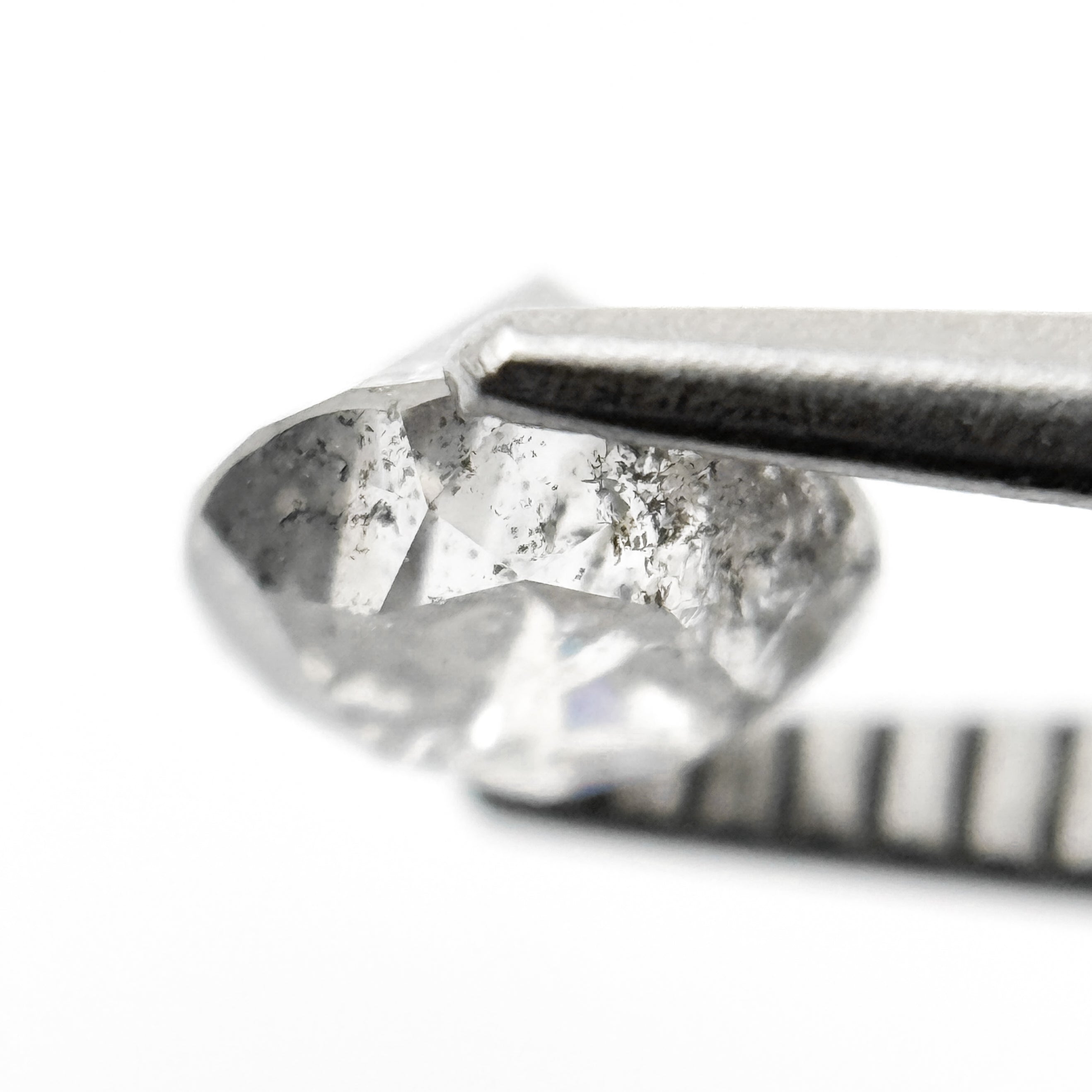 0.97 Ct Round Brilliant Cut Grey Natural Unique Diamond