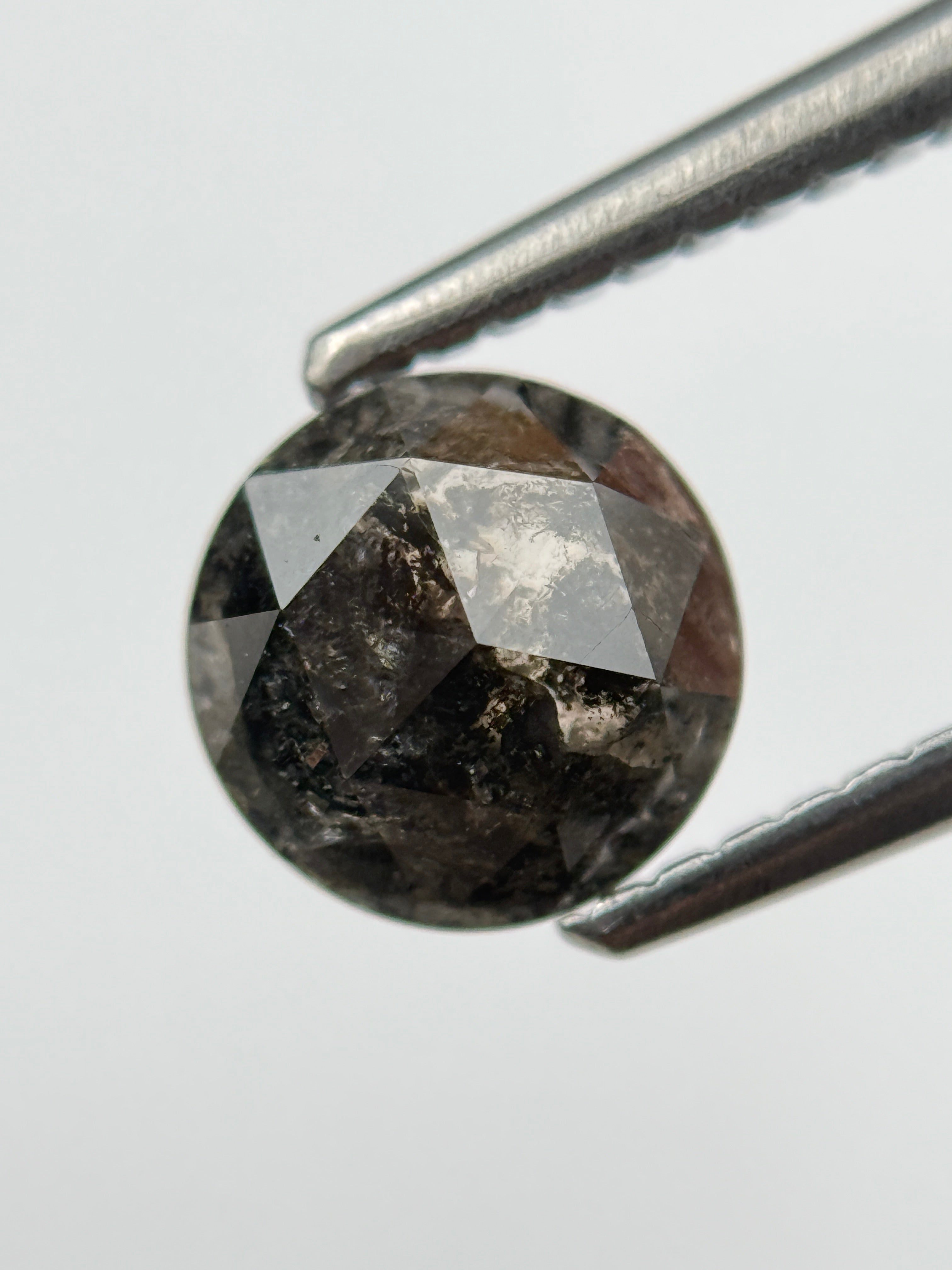 1.18 Ct Round Brilliant Cut Black Natural Diamond