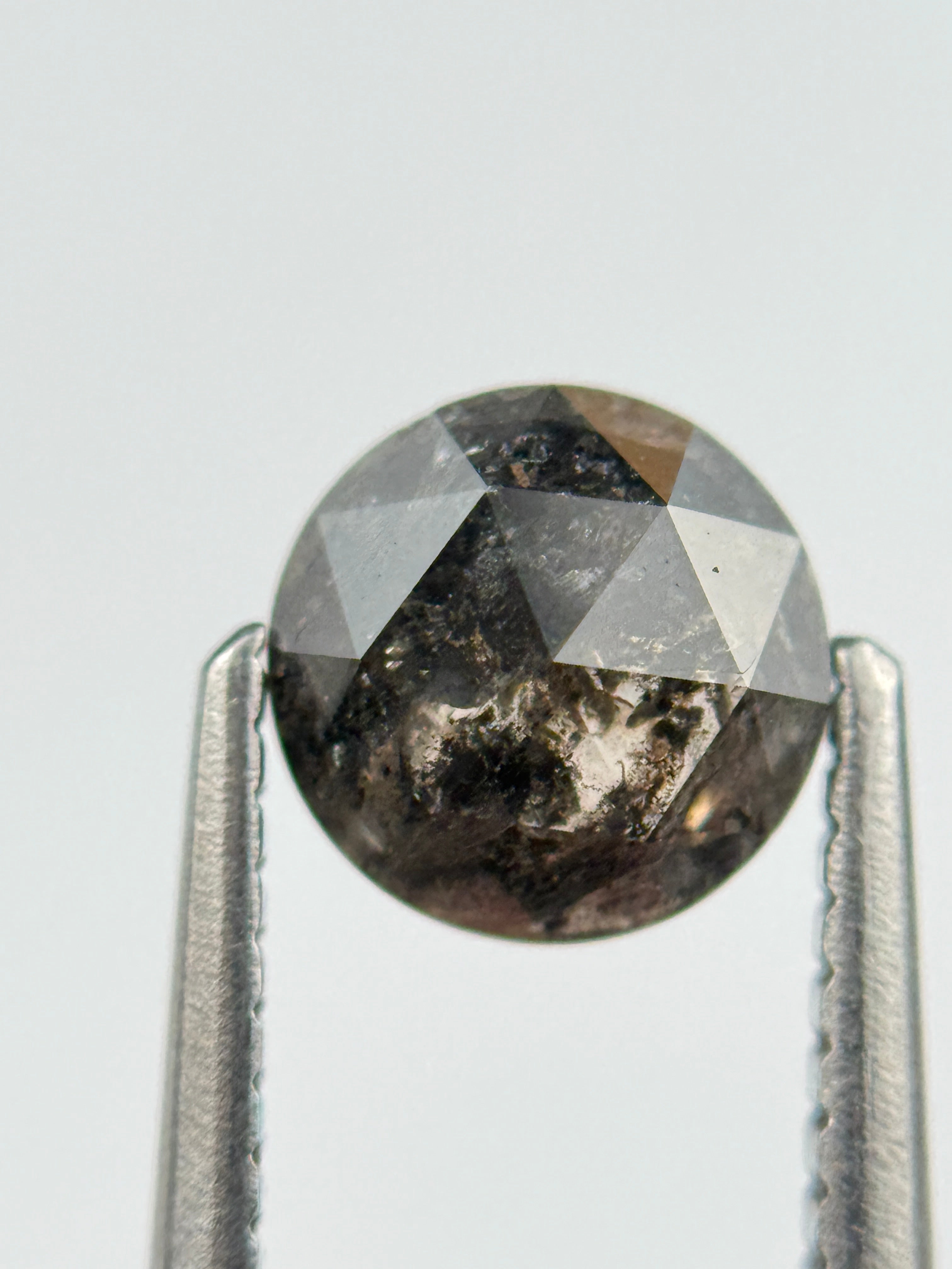 1.18 Ct Round Brilliant Cut Black Natural Diamond