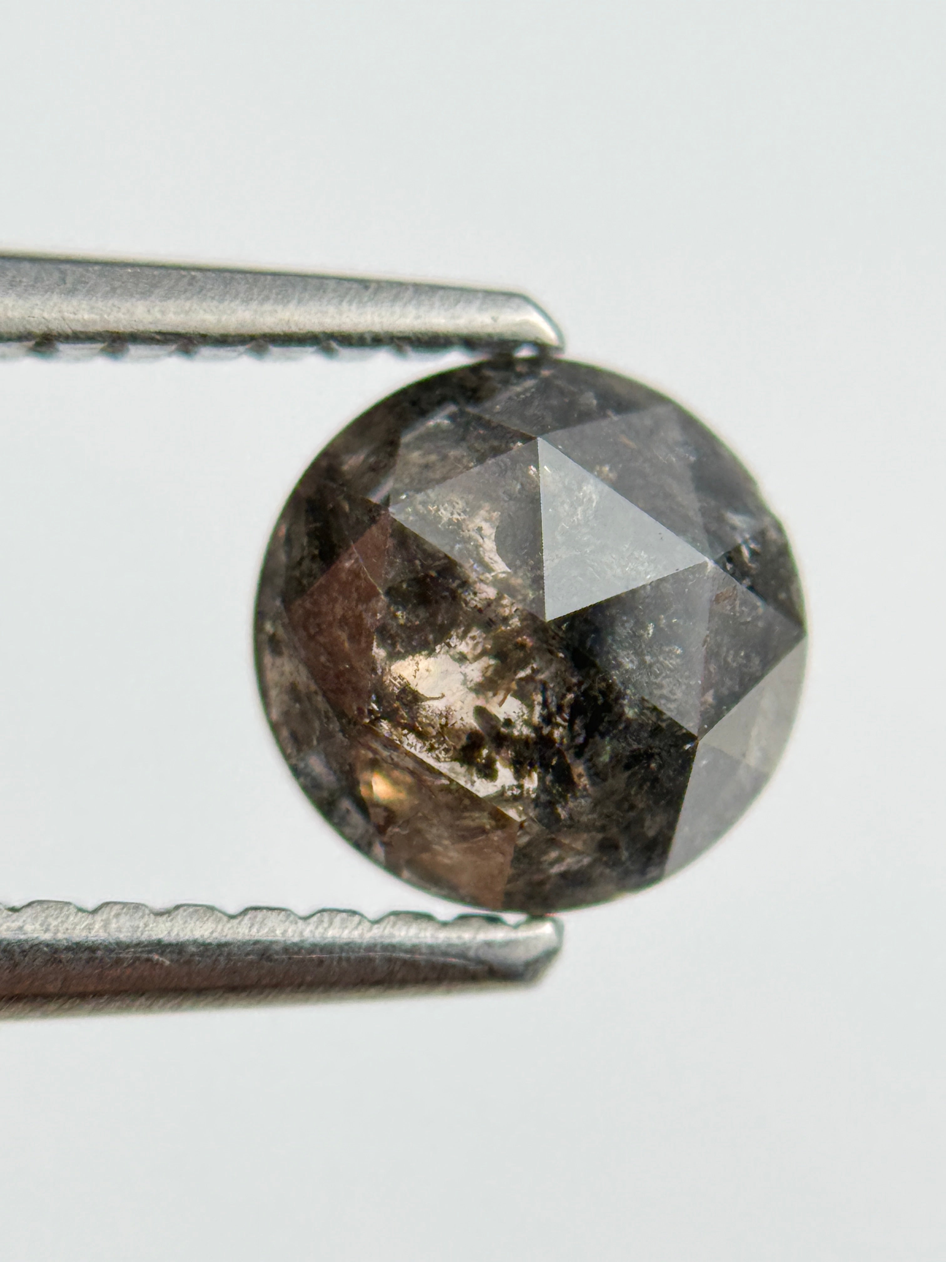 1.18 Ct Round Brilliant Cut Black Natural Diamond