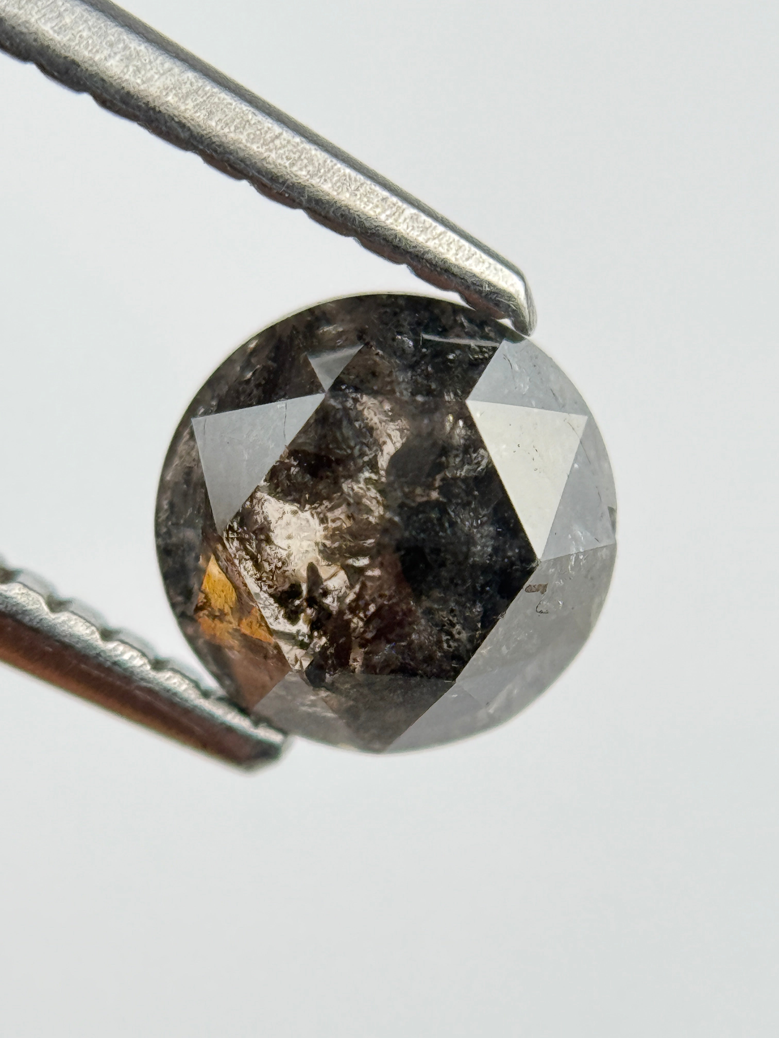 1.18 Ct Round Brilliant Cut Black Natural Diamond
