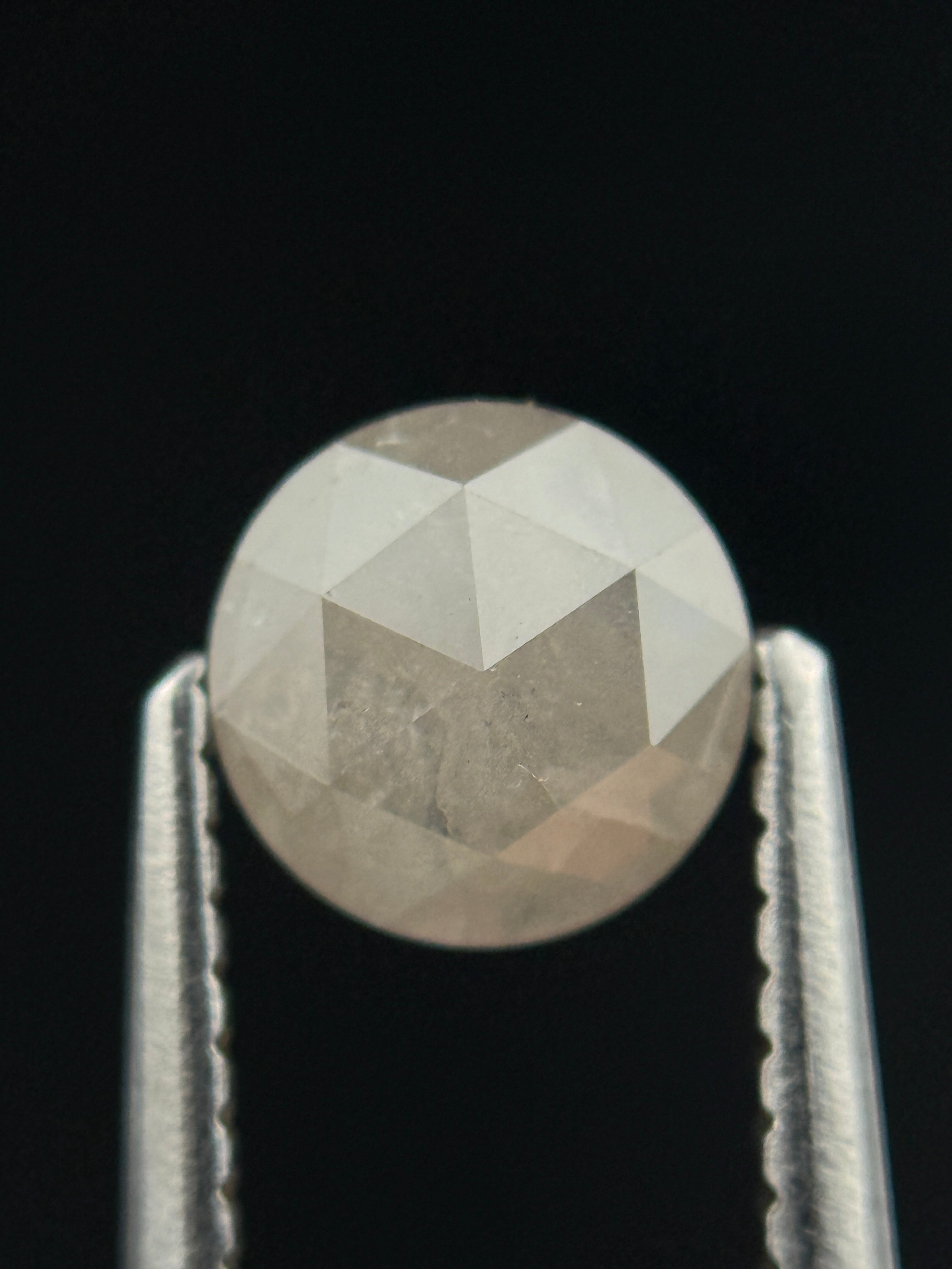 0.85 Ct Round Brilliant Cut Milky White Natural Diamond