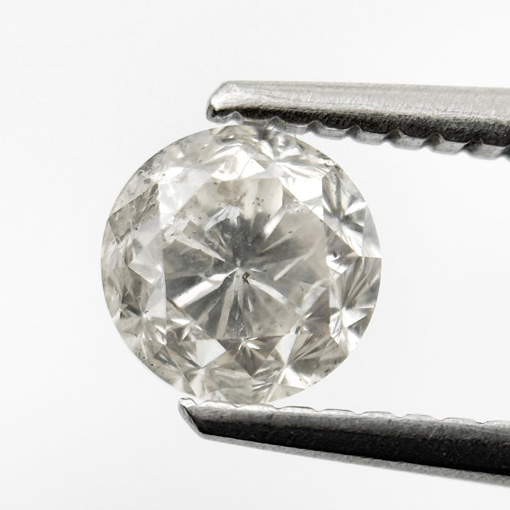 0.92 Ct Round Brilliant Cut Grey Natural Unique Diamond