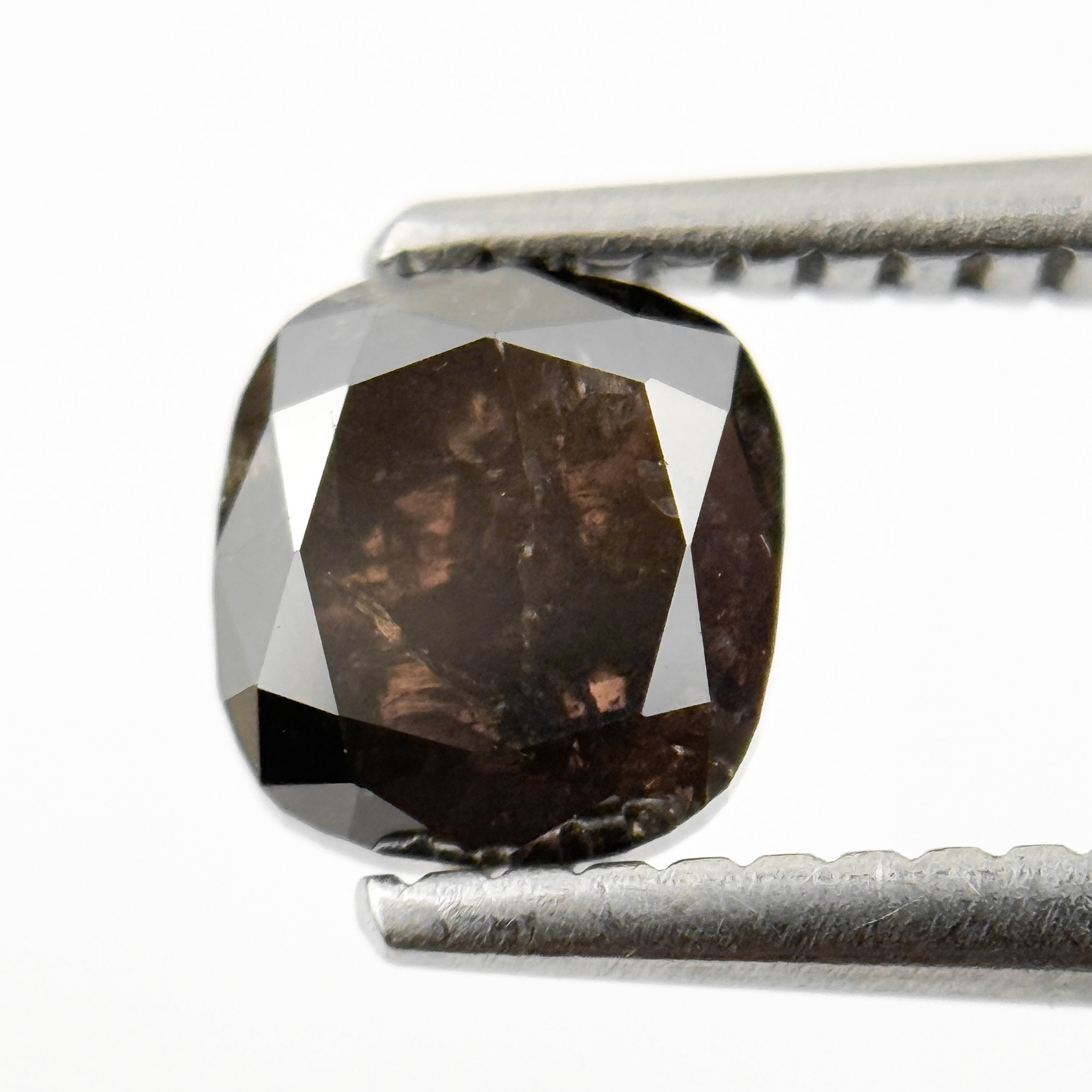 1.20 Ct Cushion Rose Cut brownish Natural Minimalist Diamond