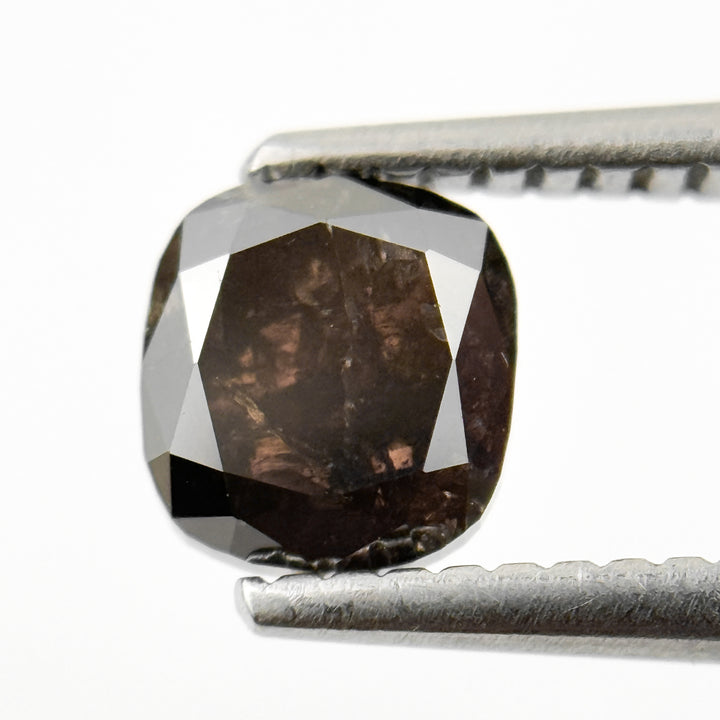 1.20 Ct Cushion Rose Cut brownish Natural Minimalist Diamond