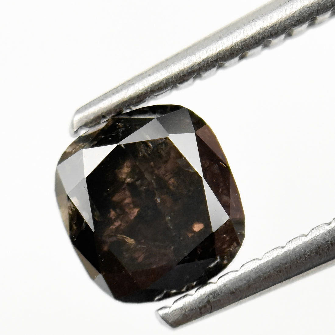 1.20 Ct Cushion Rose Cut brownish Natural Minimalist Diamond
