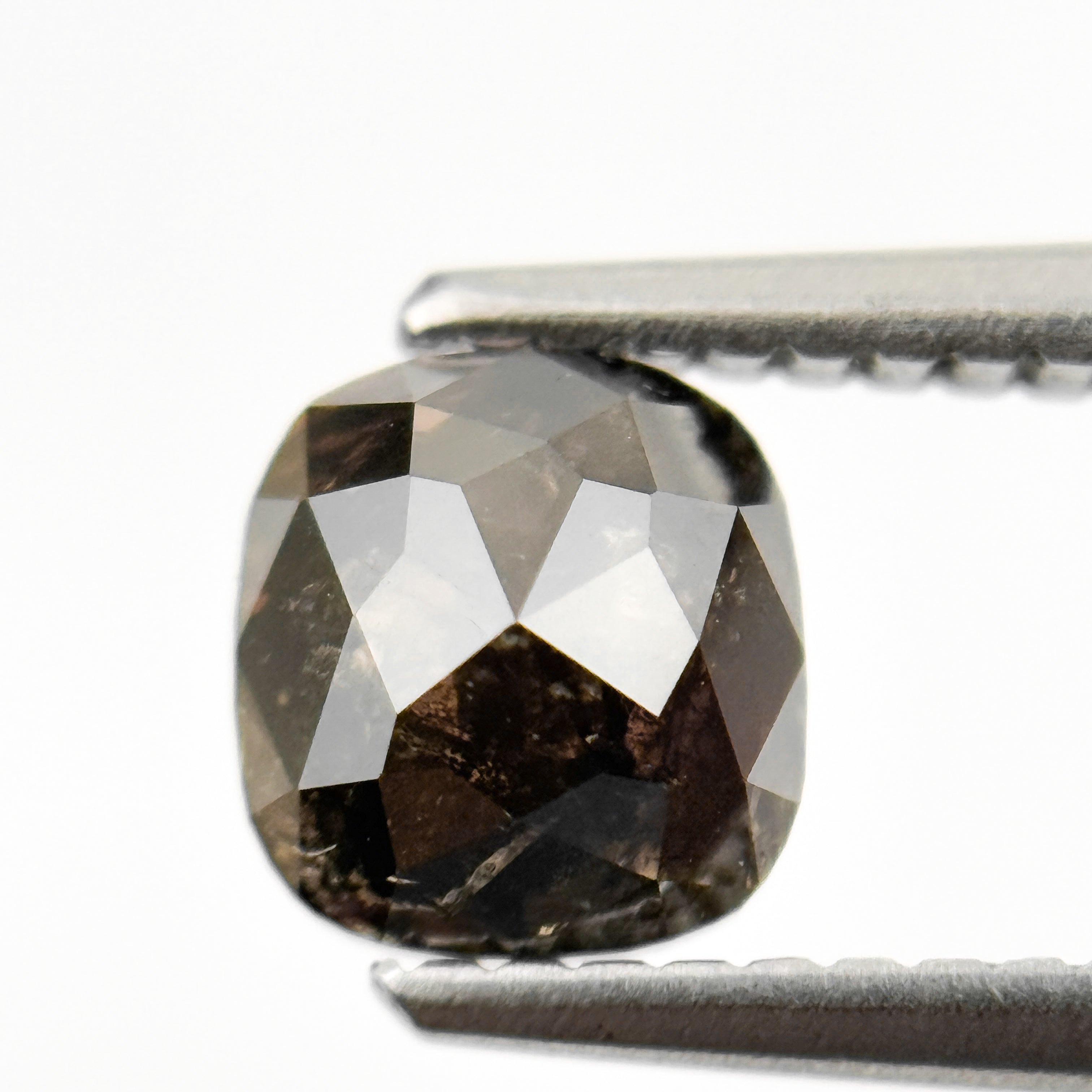 1.20 Ct Cushion Rose Cut brownish Natural Minimalist Diamond