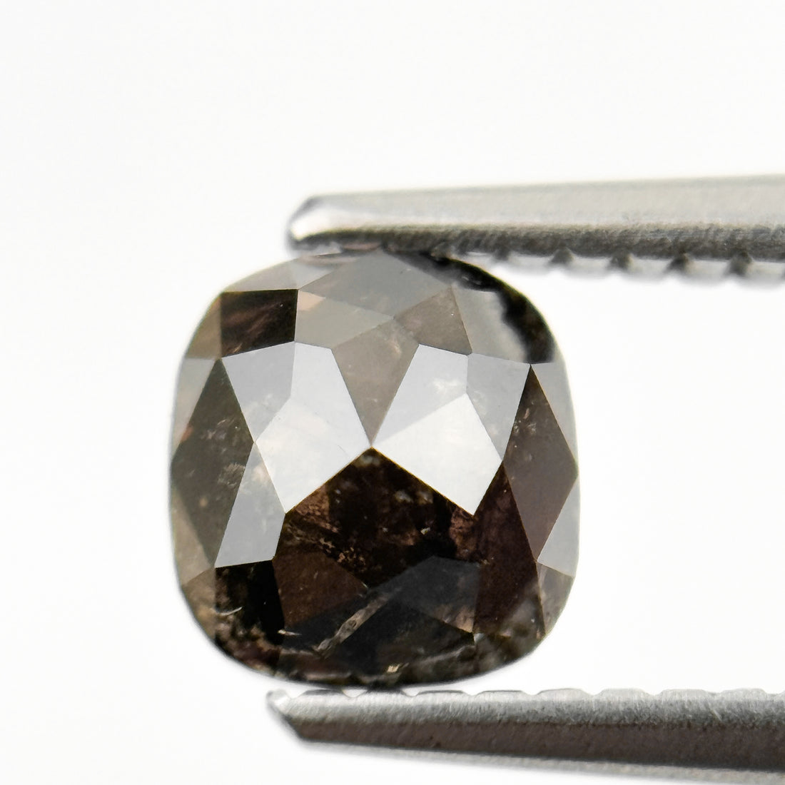 1.20 Ct Cushion Rose Cut brownish Natural Minimalist Diamond