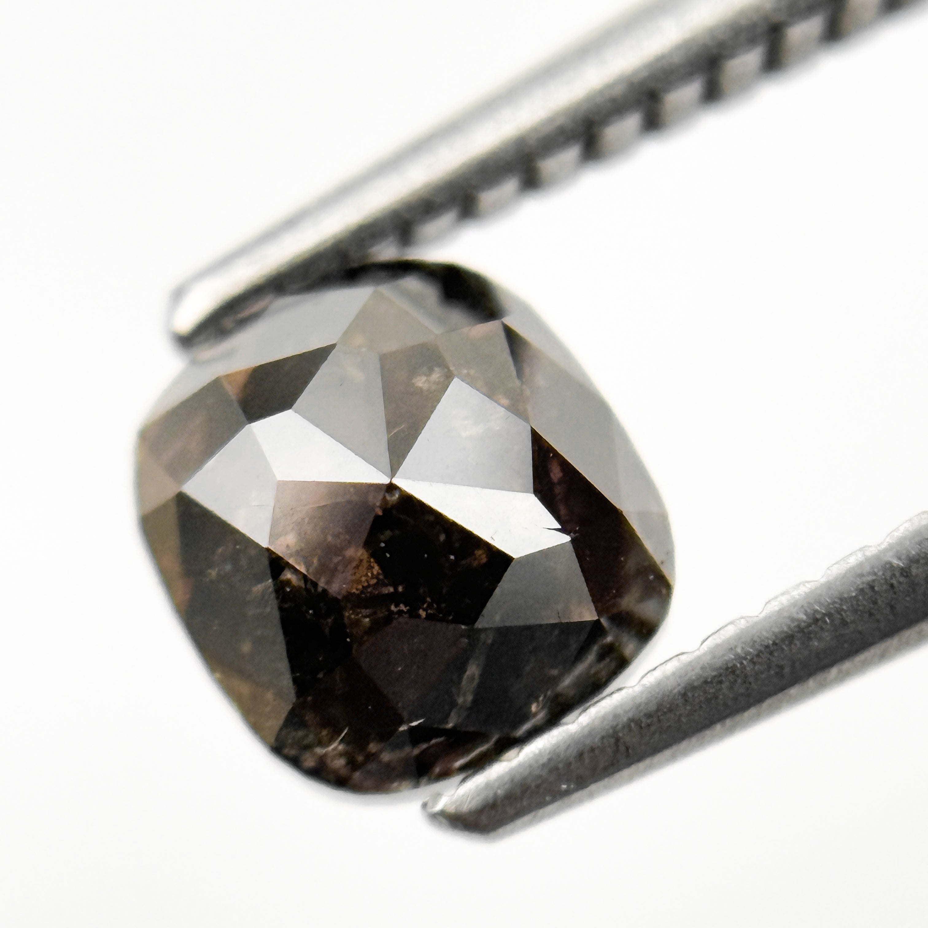1.20 Ct Cushion Rose Cut brownish Natural Minimalist Diamond