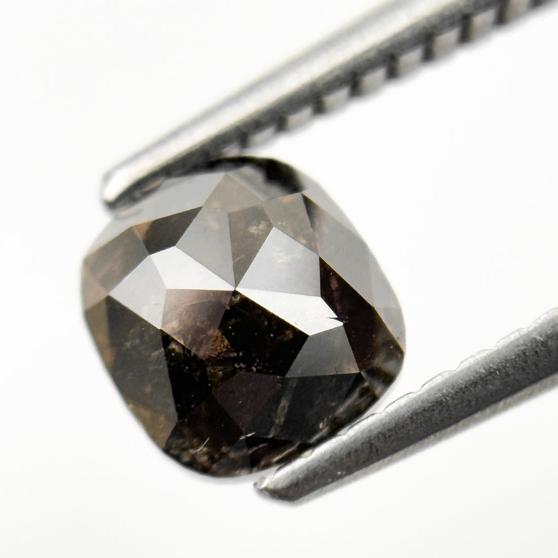 1.20 Ct Cushion Rose Cut brownish Natural Minimalist Diamond
