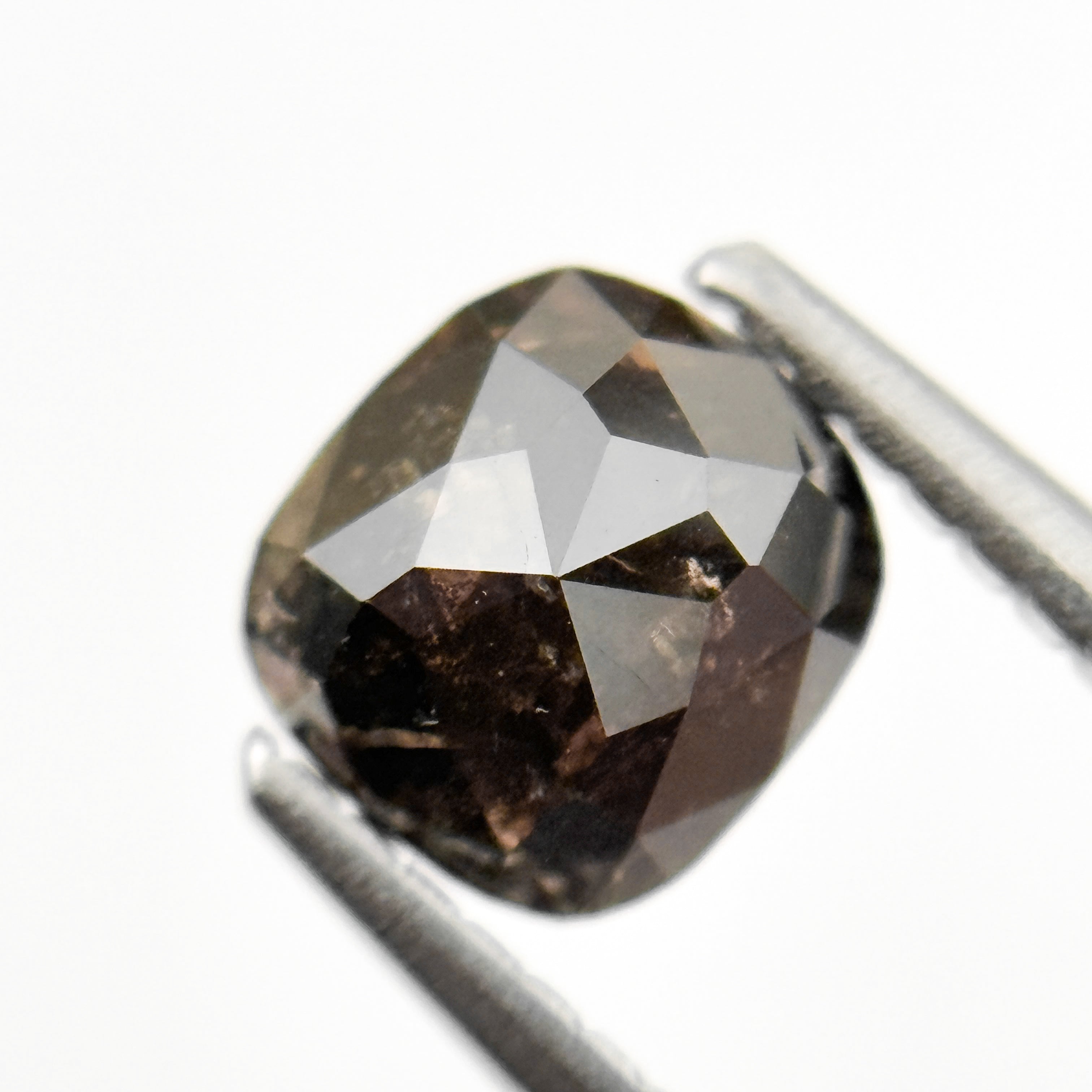 1.20 Ct Cushion Rose Cut brownish Natural Minimalist Diamond