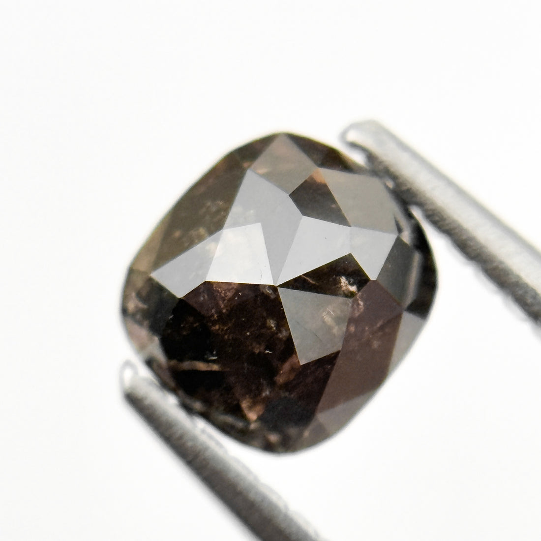 1.20 Ct Cushion Rose Cut brownish Natural Minimalist Diamond