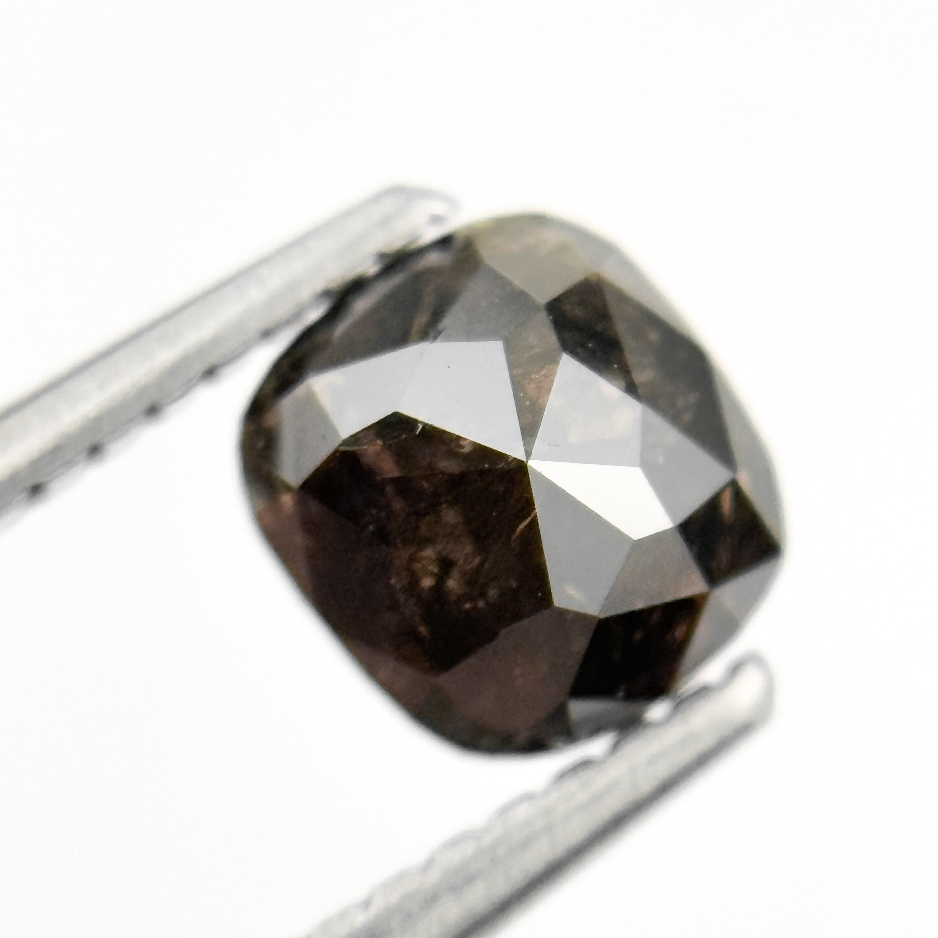 1.20 Ct Cushion Rose Cut brownish Natural Minimalist Diamond