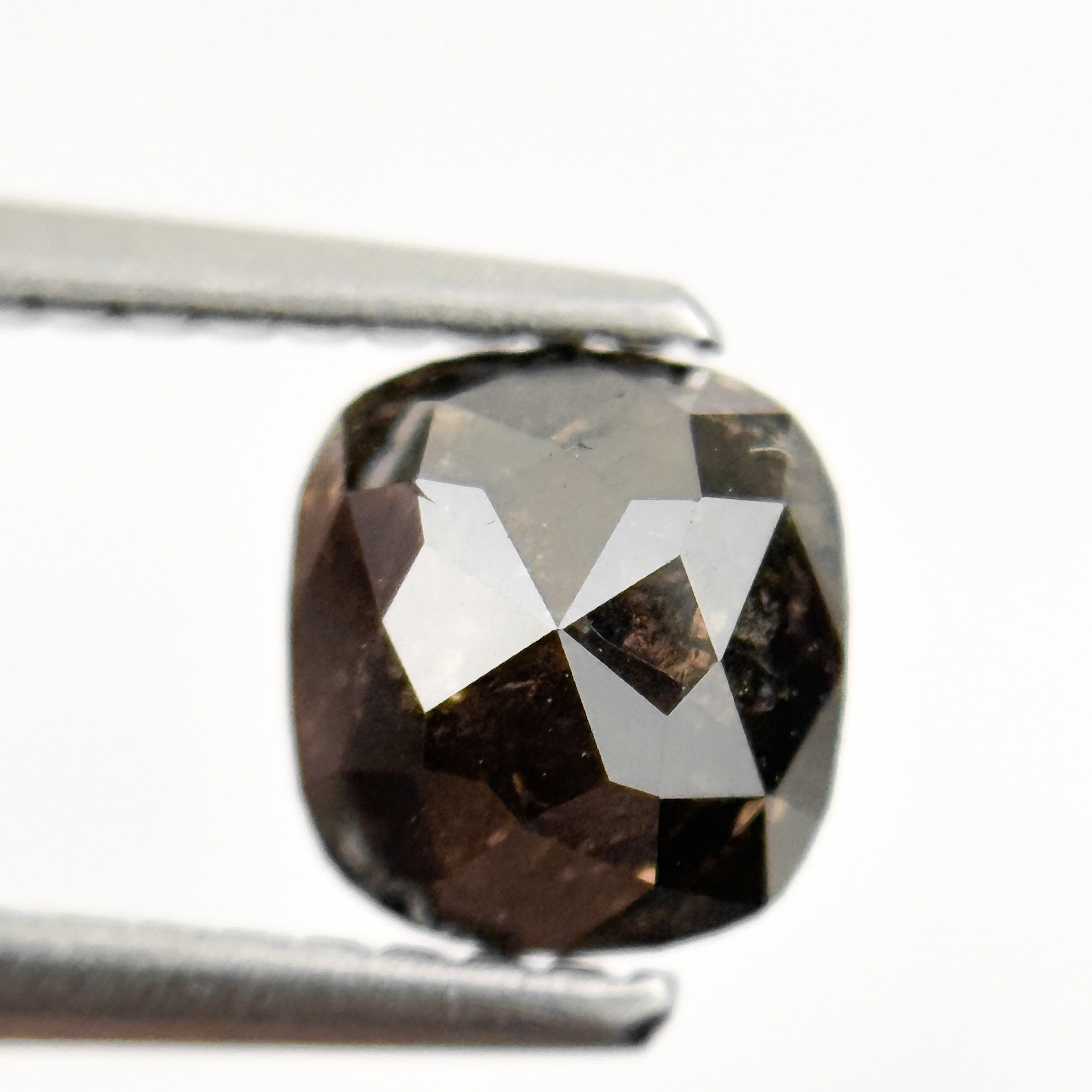 1.20 Ct Cushion Rose Cut brownish Natural Minimalist Diamond