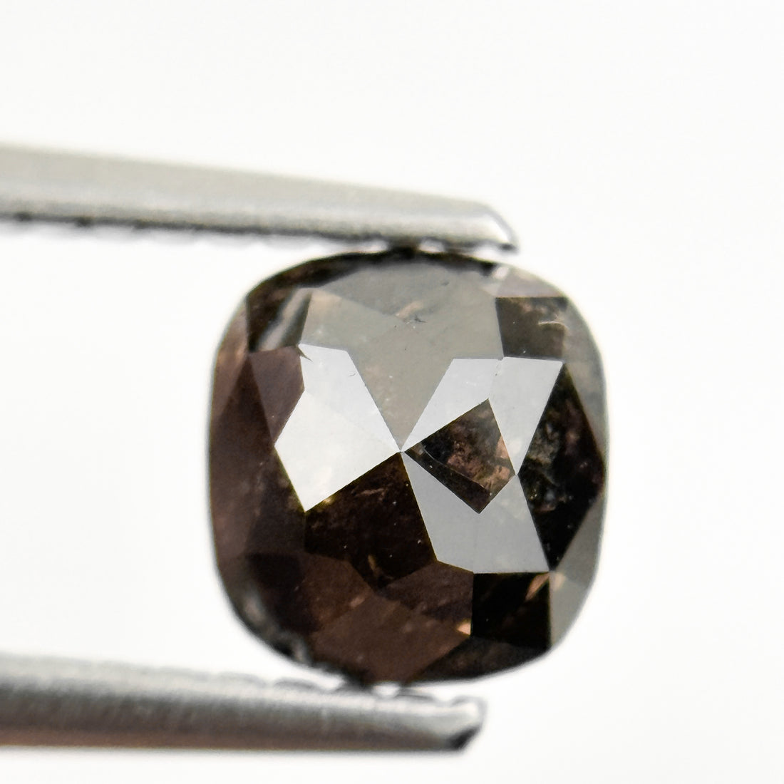 1.20 Ct Cushion Rose Cut brownish Natural Minimalist Diamond