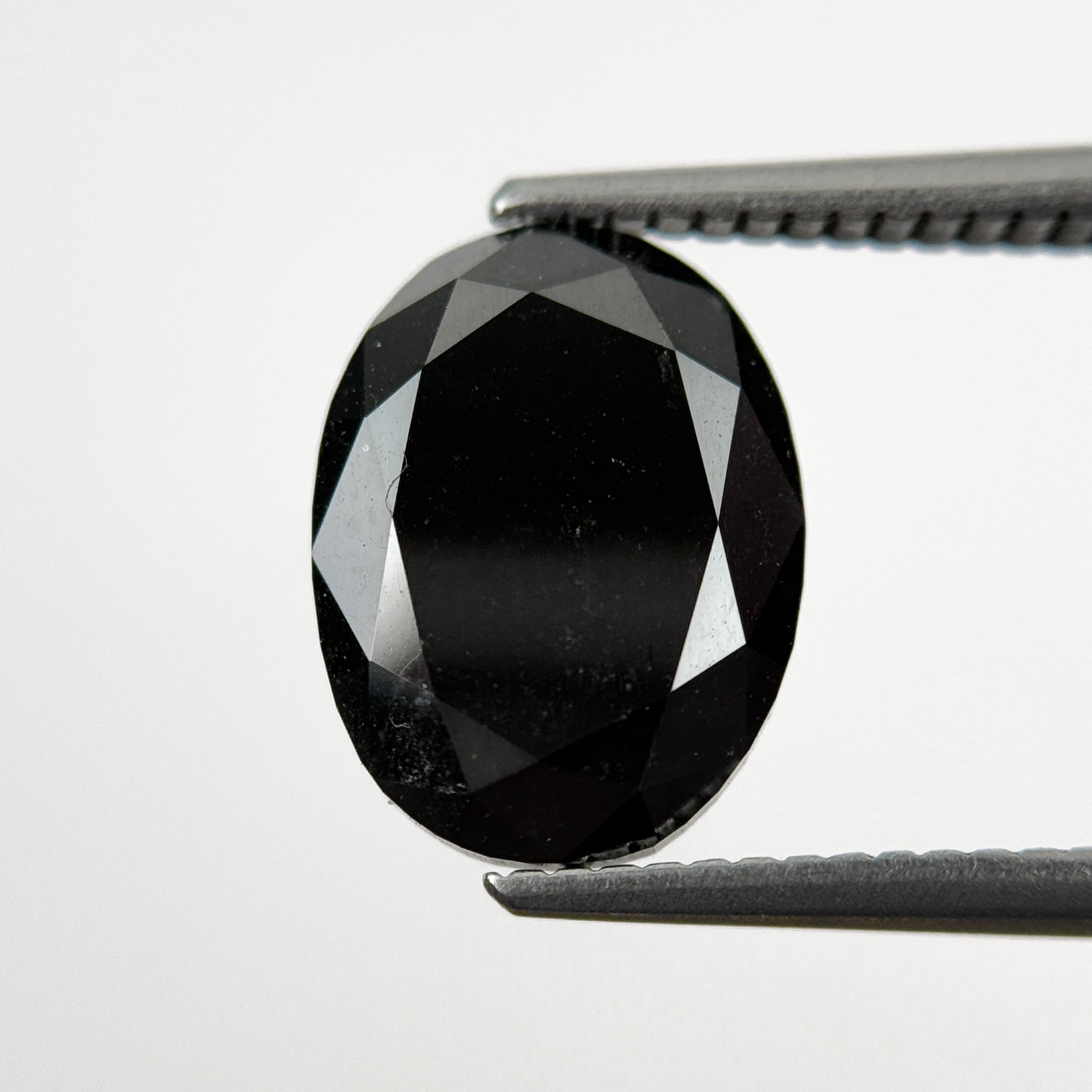 4.00 Ct Oval Rose Cut Black Natural Fancy Diamond