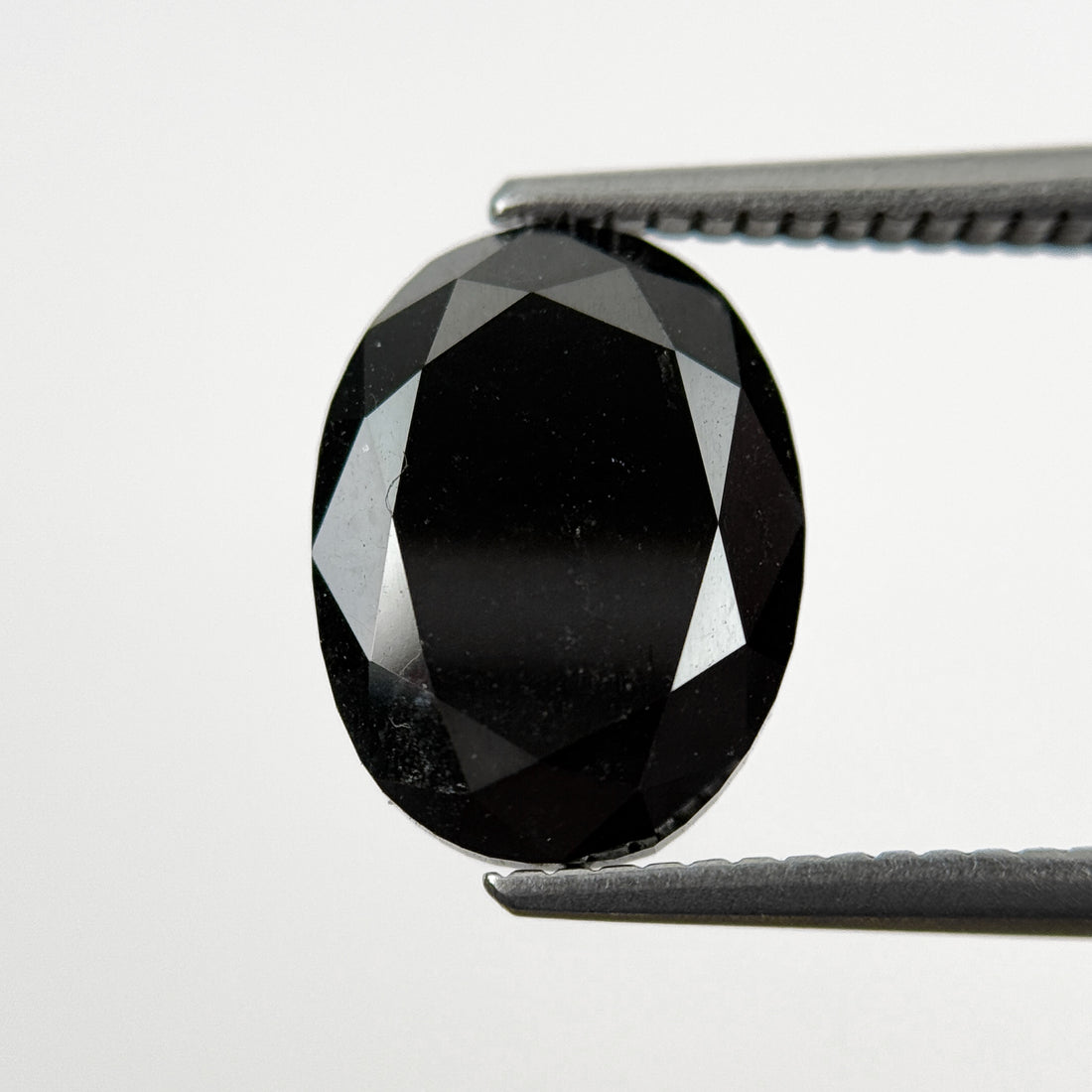 4.00 Ct Oval Rose Cut Black Natural Fancy Diamond