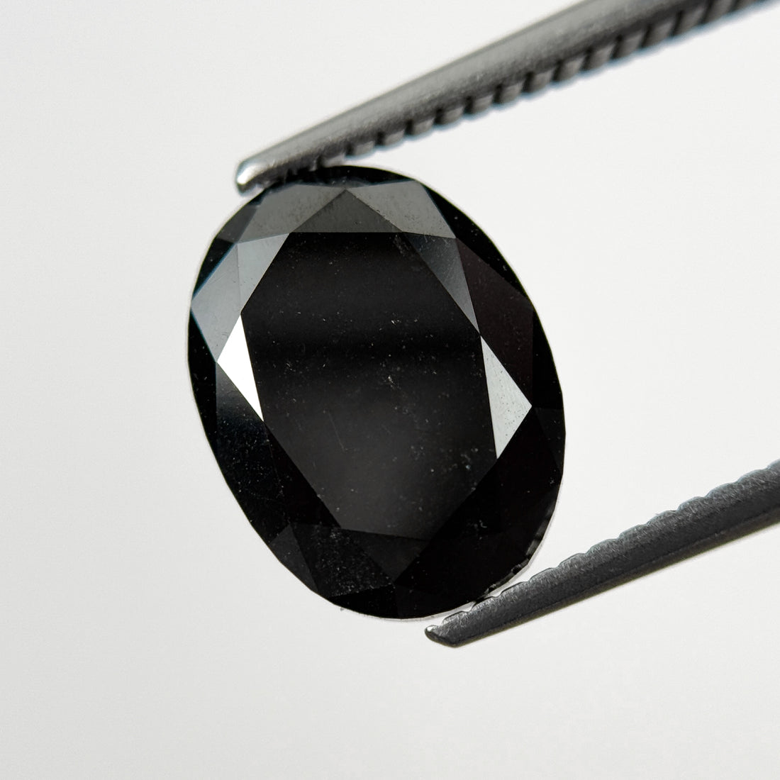4.00 Ct Oval Rose Cut Black Natural Fancy Diamond