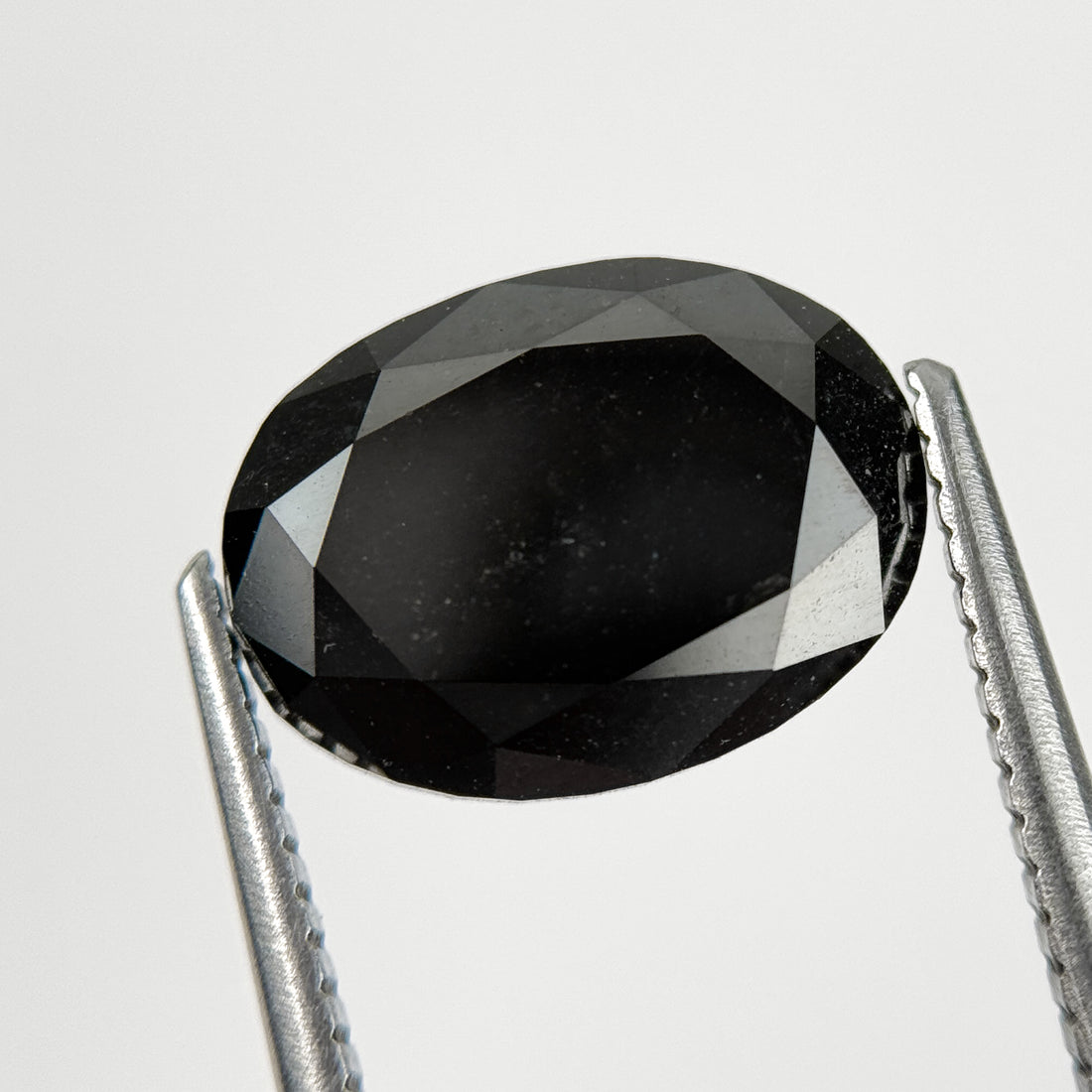 4.00 Ct Oval Rose Cut Black Natural Fancy Diamond