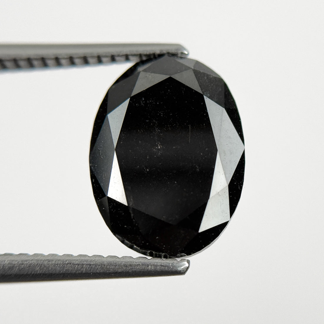4.00 Ct Oval Rose Cut Black Natural Fancy Diamond