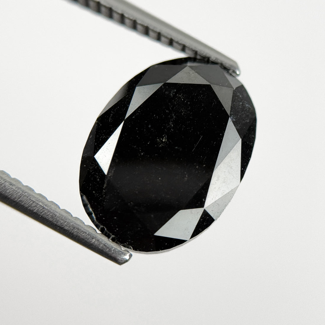 4.00 Ct Oval Rose Cut Black Natural Fancy Diamond