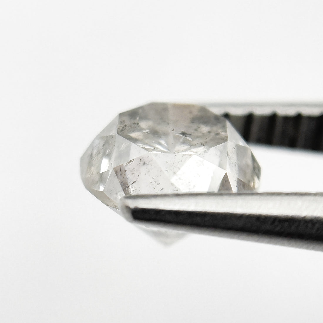 1.10 Ct Round Brilliant Cut Grey Natural Minimal Diamond