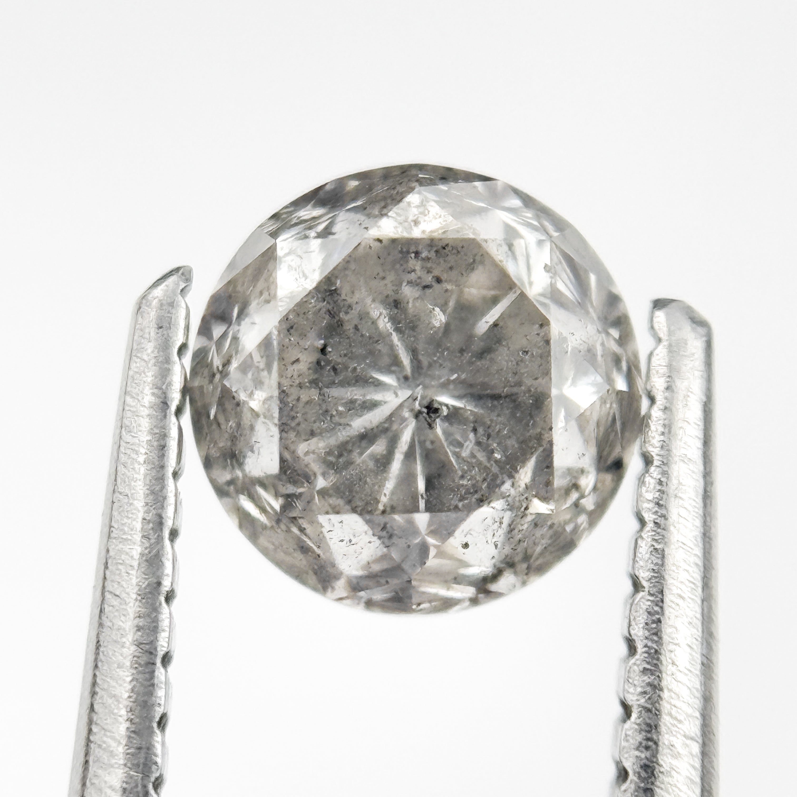 1.10 Ct Round Brilliant Cut Grey Natural Minimal Diamond