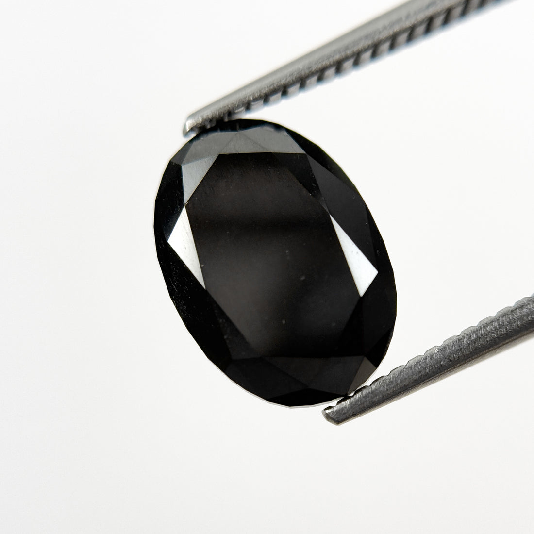 4.39 Ct Oval Rose Cut Black Natural Fancy Diamond