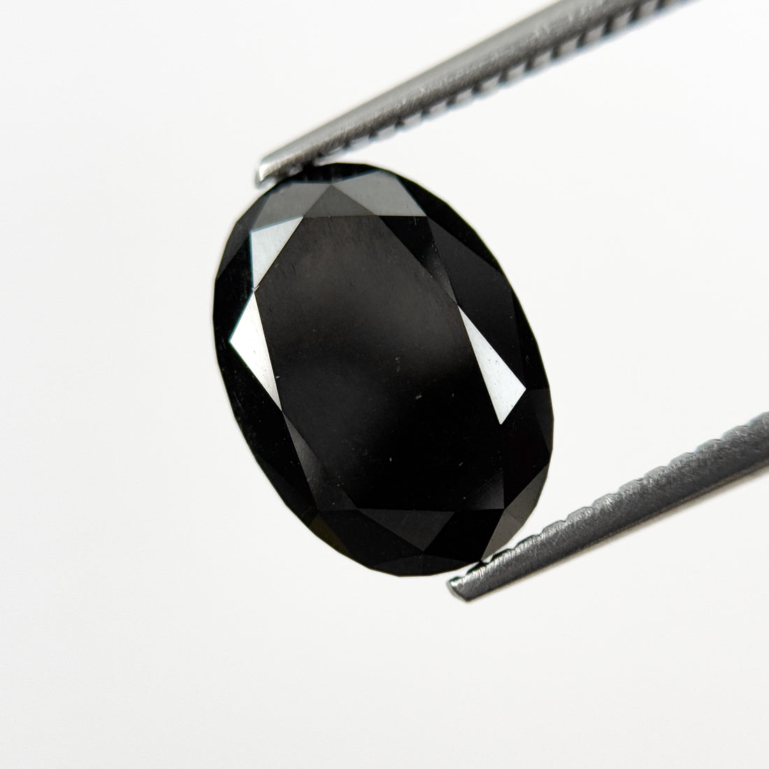 4.39 Ct Oval Rose Cut Black Natural Fancy Diamond