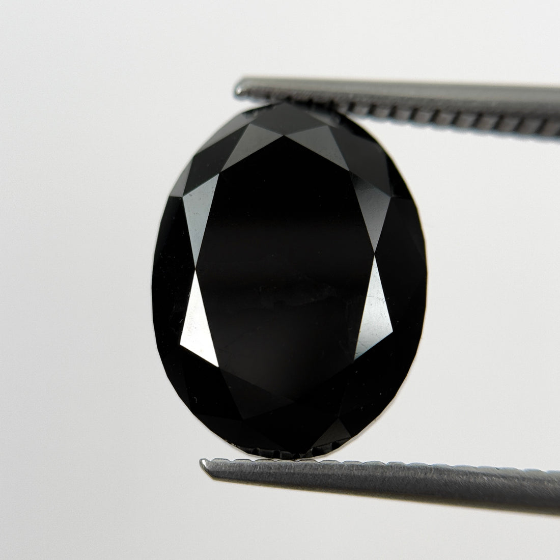 7.19 Ct Oval Rose Cut Black Natural Salt and Pepper Diamond