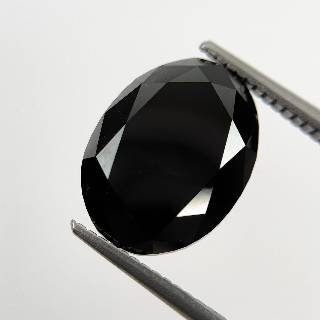7.19 Ct Oval Rose Cut Black Natural Salt and Pepper Diamond