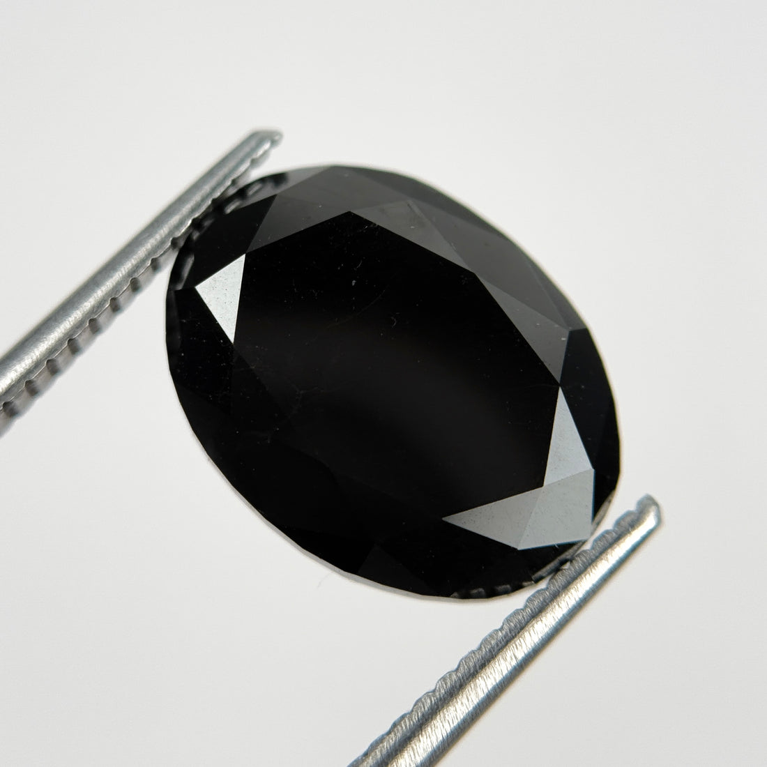 7 Ct Oval Rose Cut Black Natural Fancy Diamond